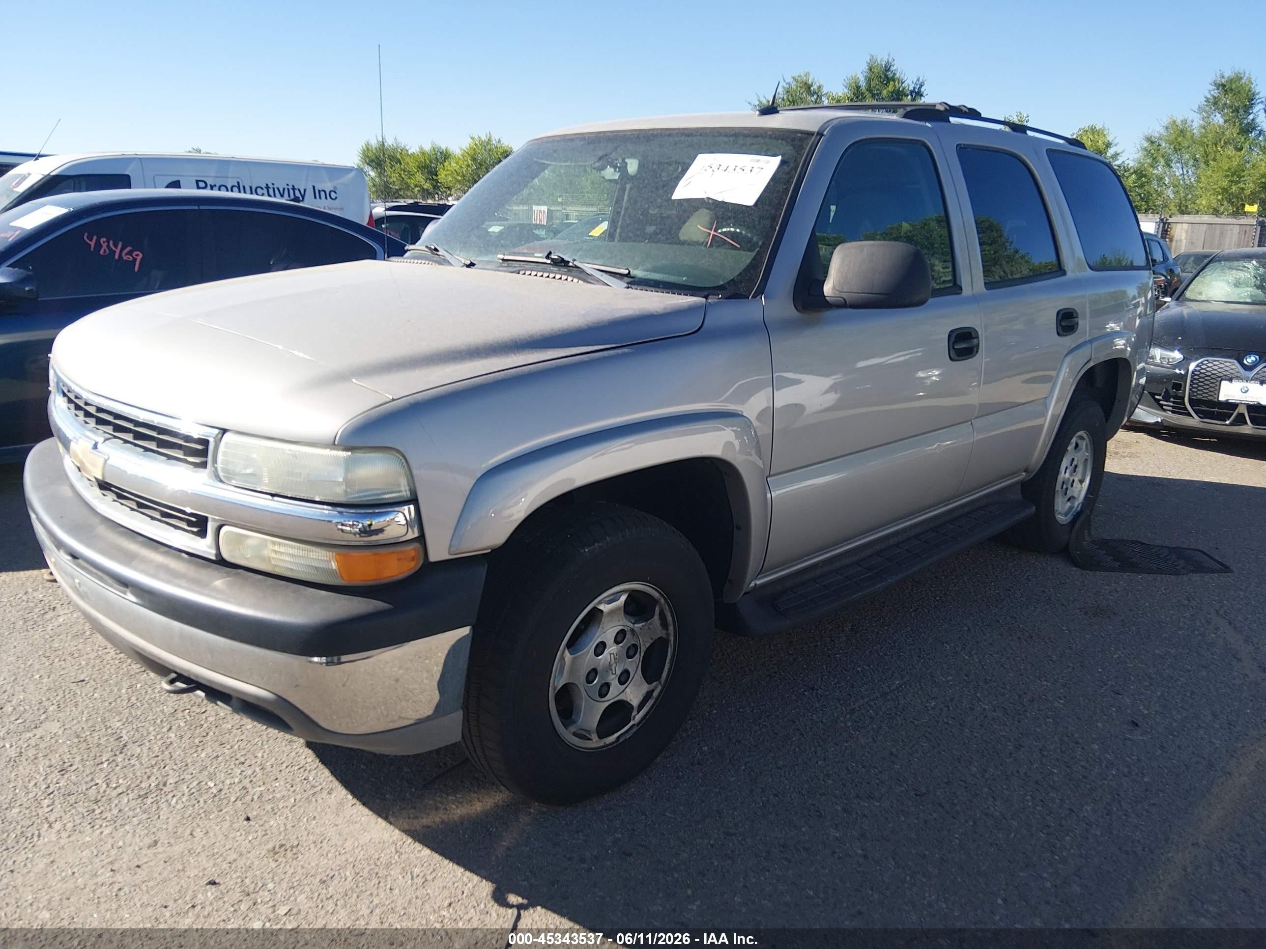 2004 Chevrolet Tahoe Ls Gray vin: 1GNEK13Z74J272620