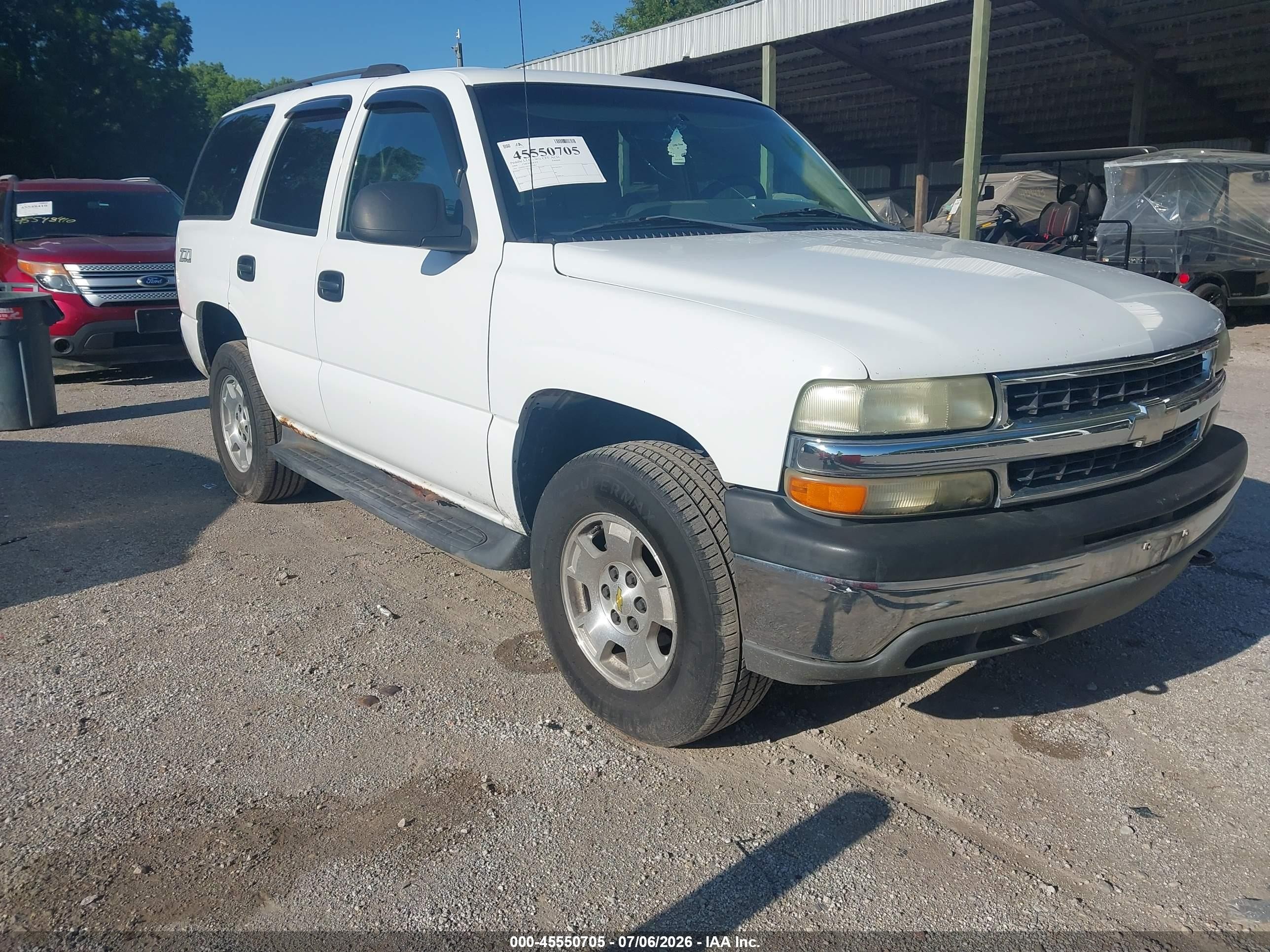 2004 Chevrolet Tahoe Ls White vin: 1GNEK13Z74J281883