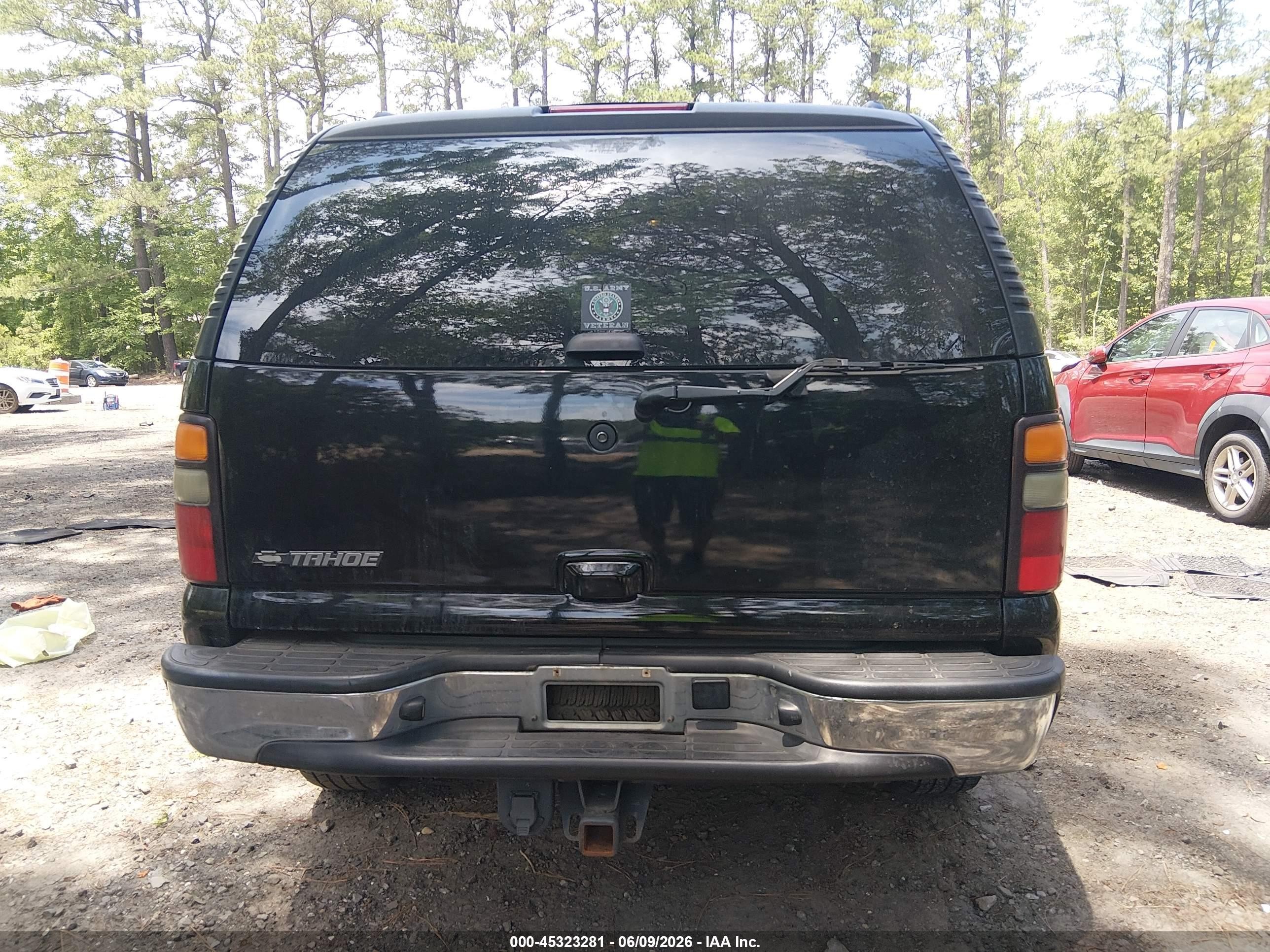 2006 Chevrolet Tahoe Lt Black vin: 1GNEK13Z76R164020