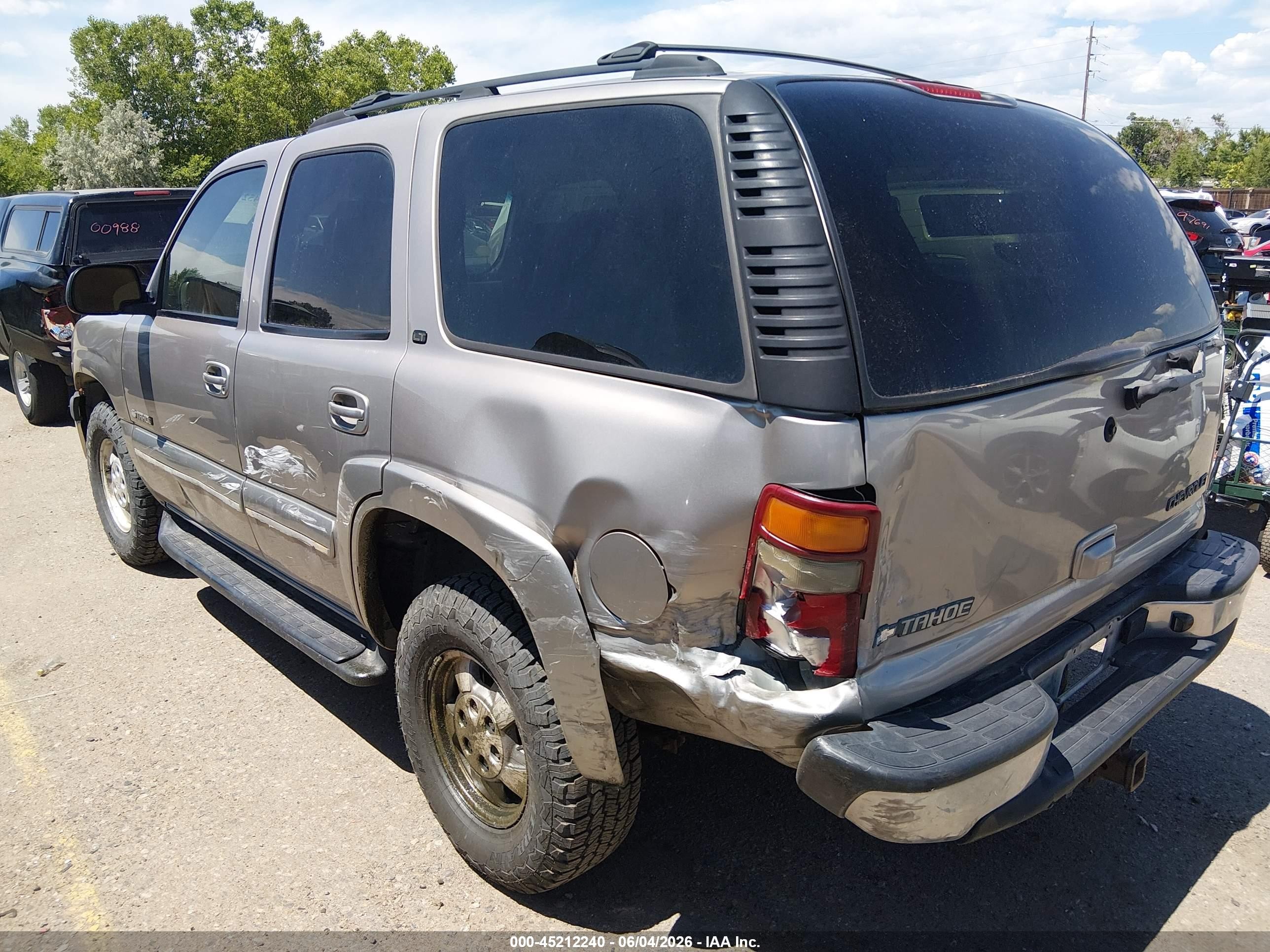 2002 Chevrolet Tahoe Lt Tan vin: 1GNEK13Z82J279721