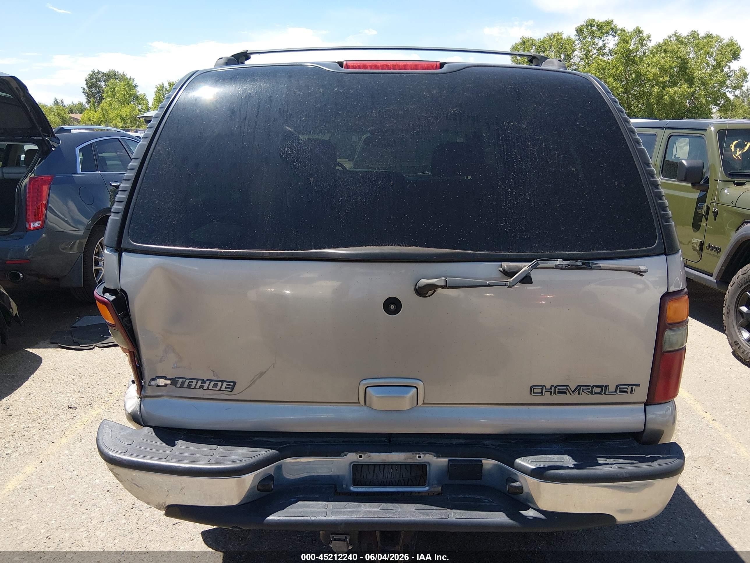 2002 Chevrolet Tahoe Lt Tan vin: 1GNEK13Z82J279721