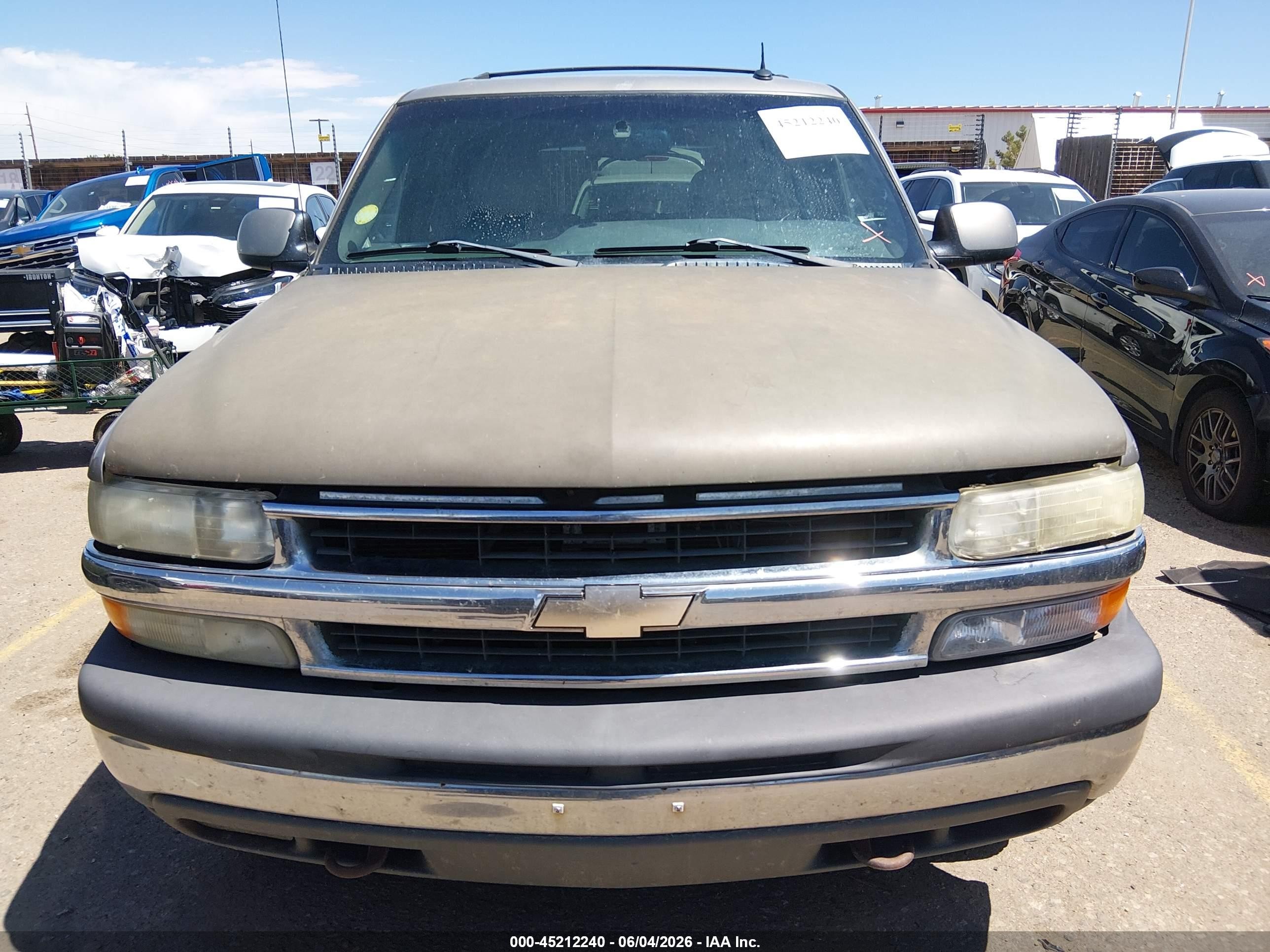 2002 Chevrolet Tahoe Lt Tan vin: 1GNEK13Z82J279721