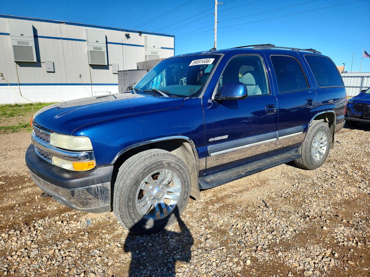 2002 Chevrolet Tahoe K1500 Blue vin: 1GNEK13Z82J283588