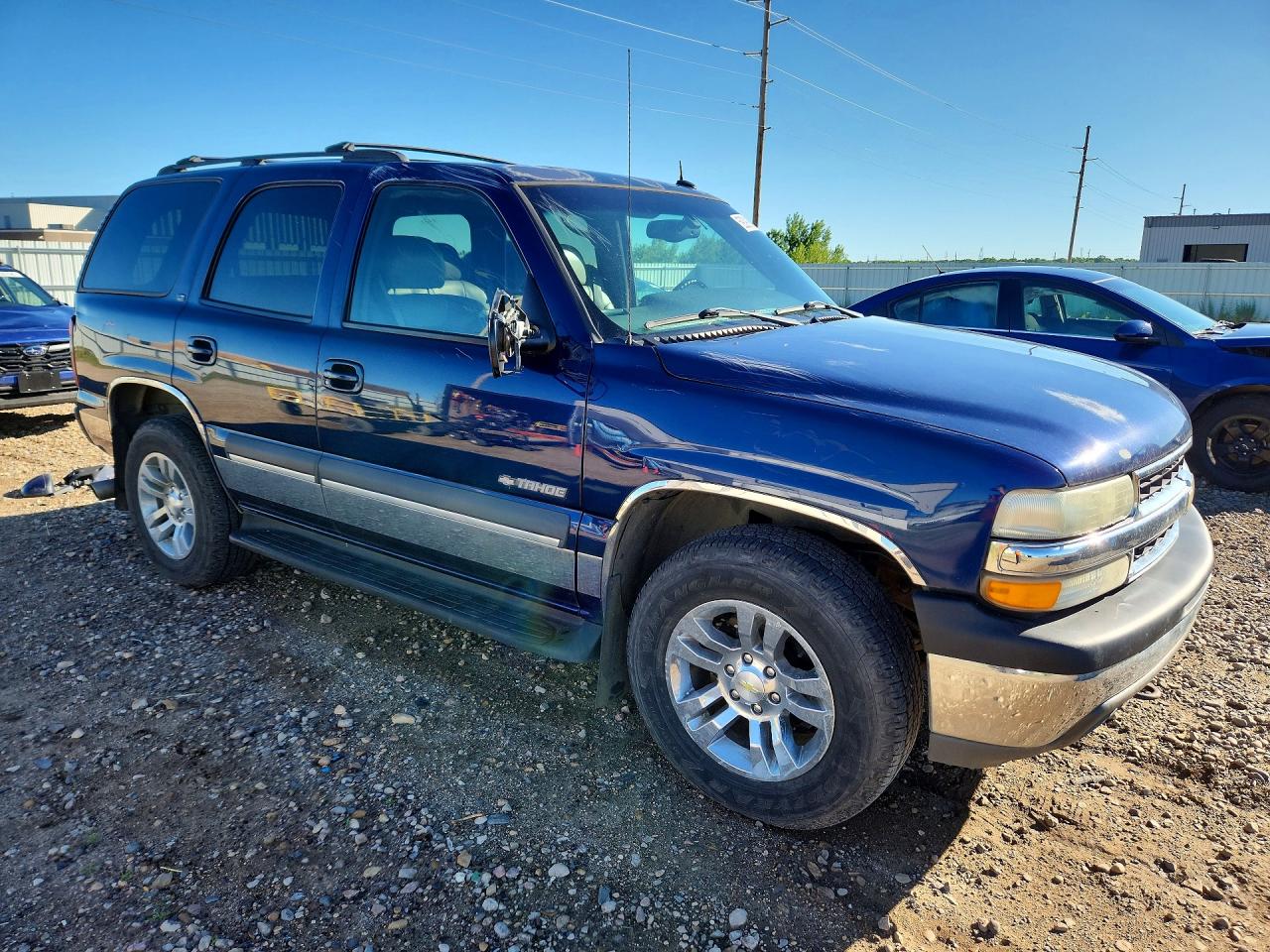 2002 Chevrolet Tahoe K1500 Blue vin: 1GNEK13Z82J283588