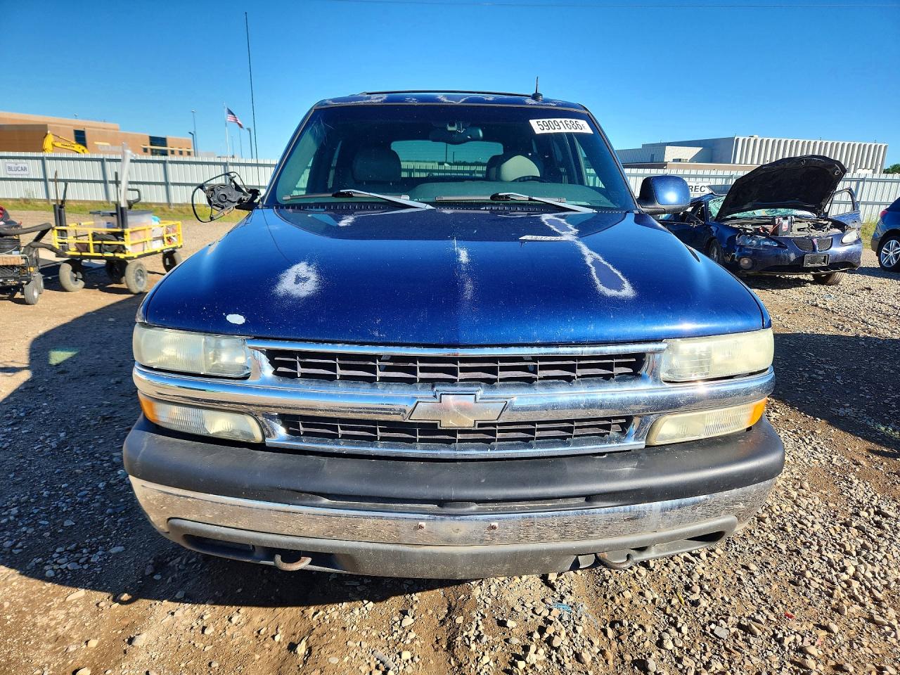2002 Chevrolet Tahoe K1500 Blue vin: 1GNEK13Z82J283588