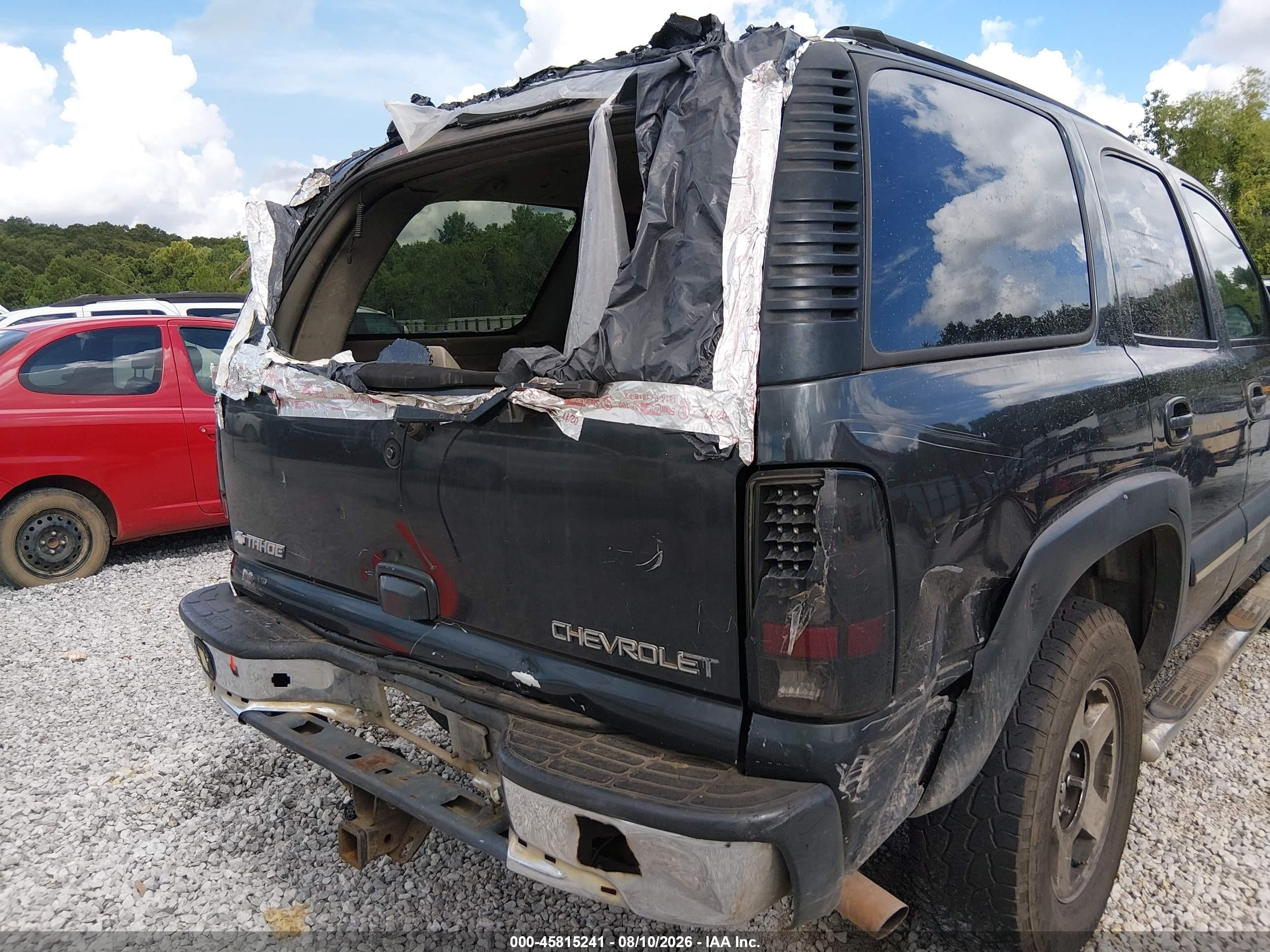 2003 Chevrolet Tahoe Lt Black vin: 1GNEK13Z83R298305