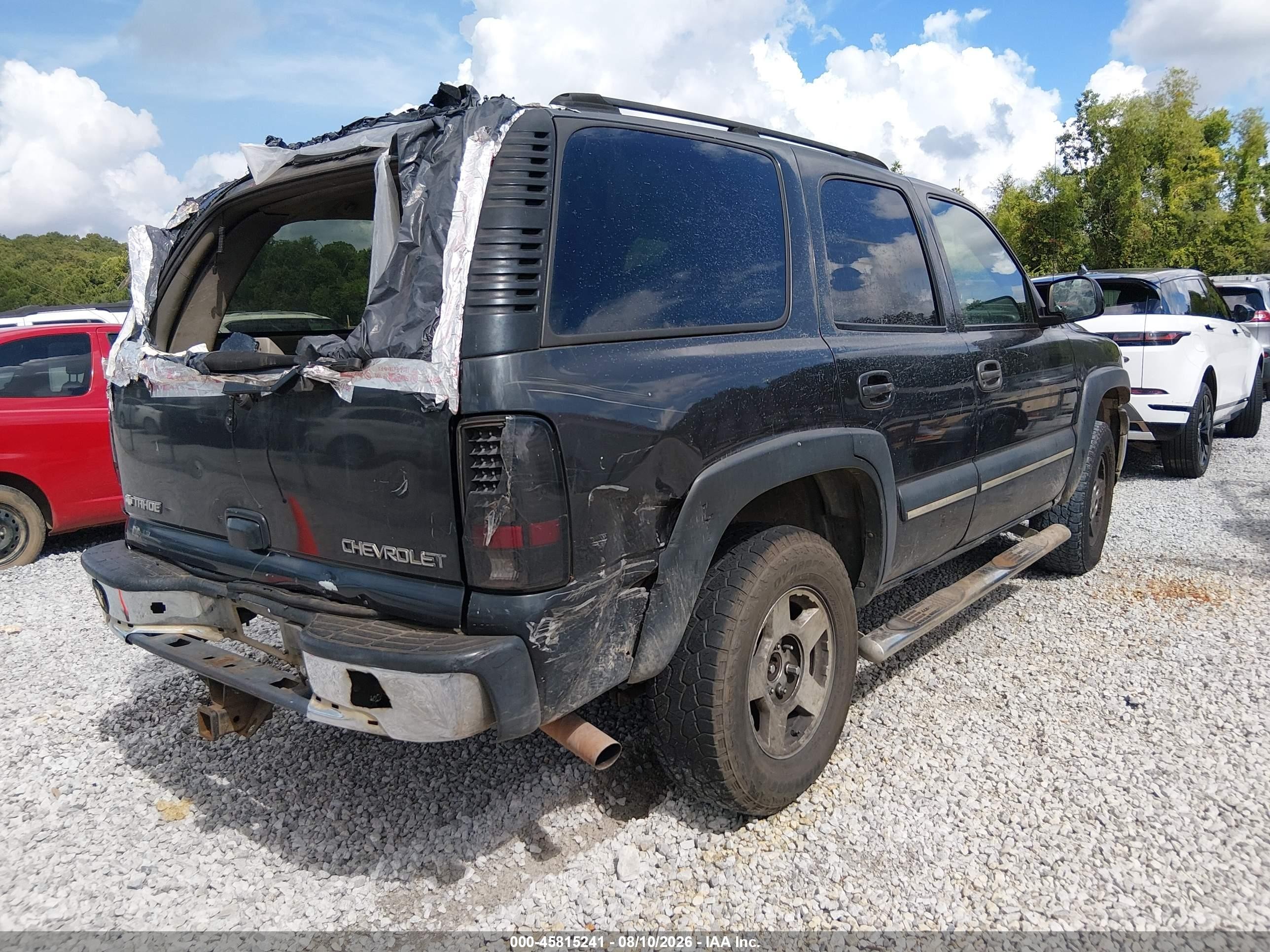 2003 Chevrolet Tahoe Lt Black vin: 1GNEK13Z83R298305
