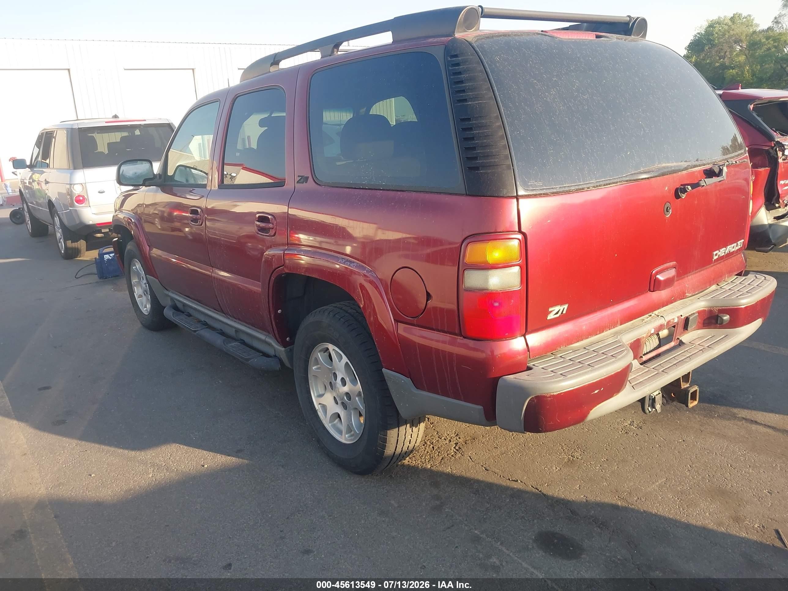 2003 Chevrolet Tahoe Z71 Burgundy vin: 1GNEK13Z83R311330