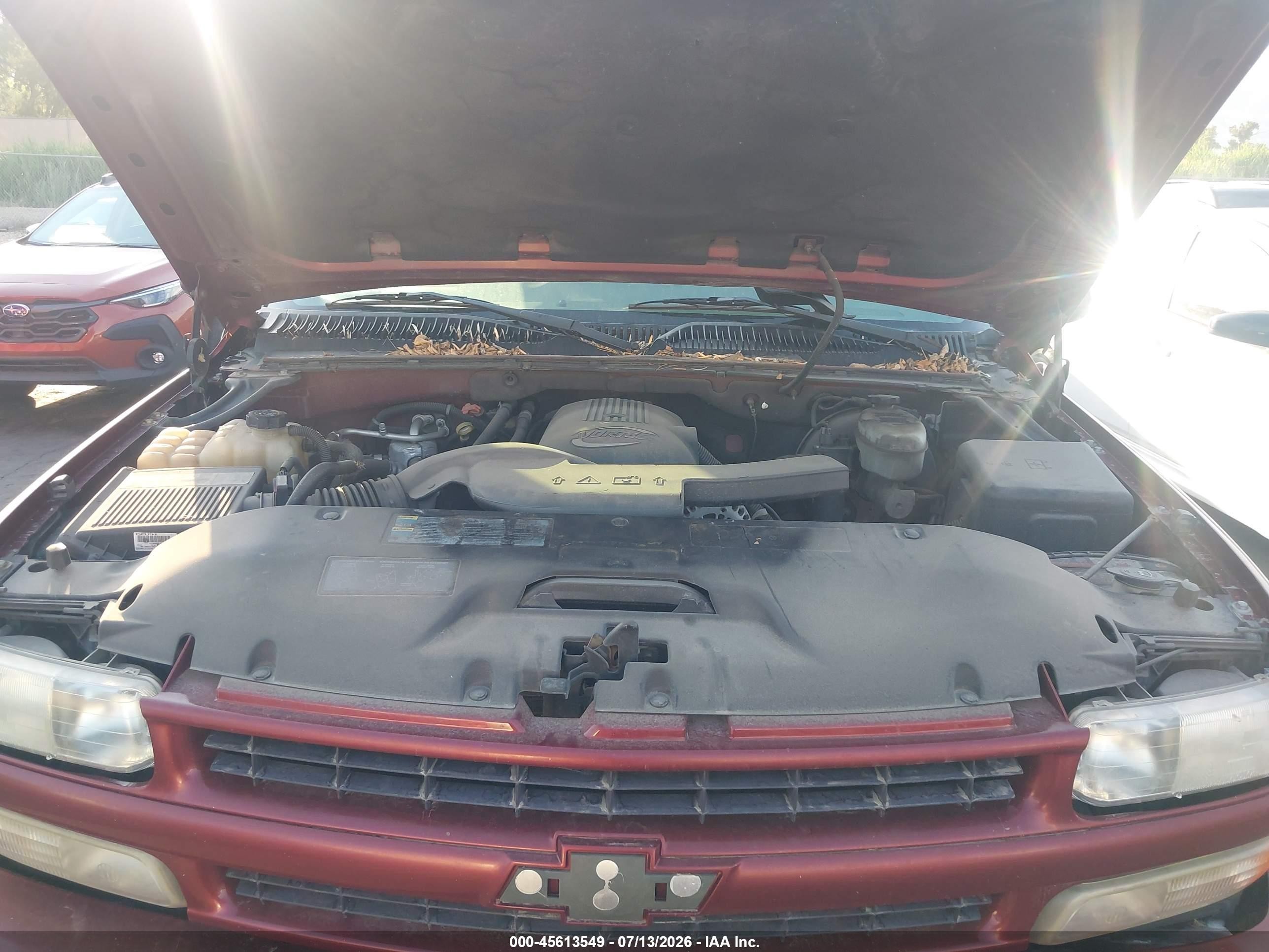 2003 Chevrolet Tahoe Z71 Burgundy vin: 1GNEK13Z83R311330
