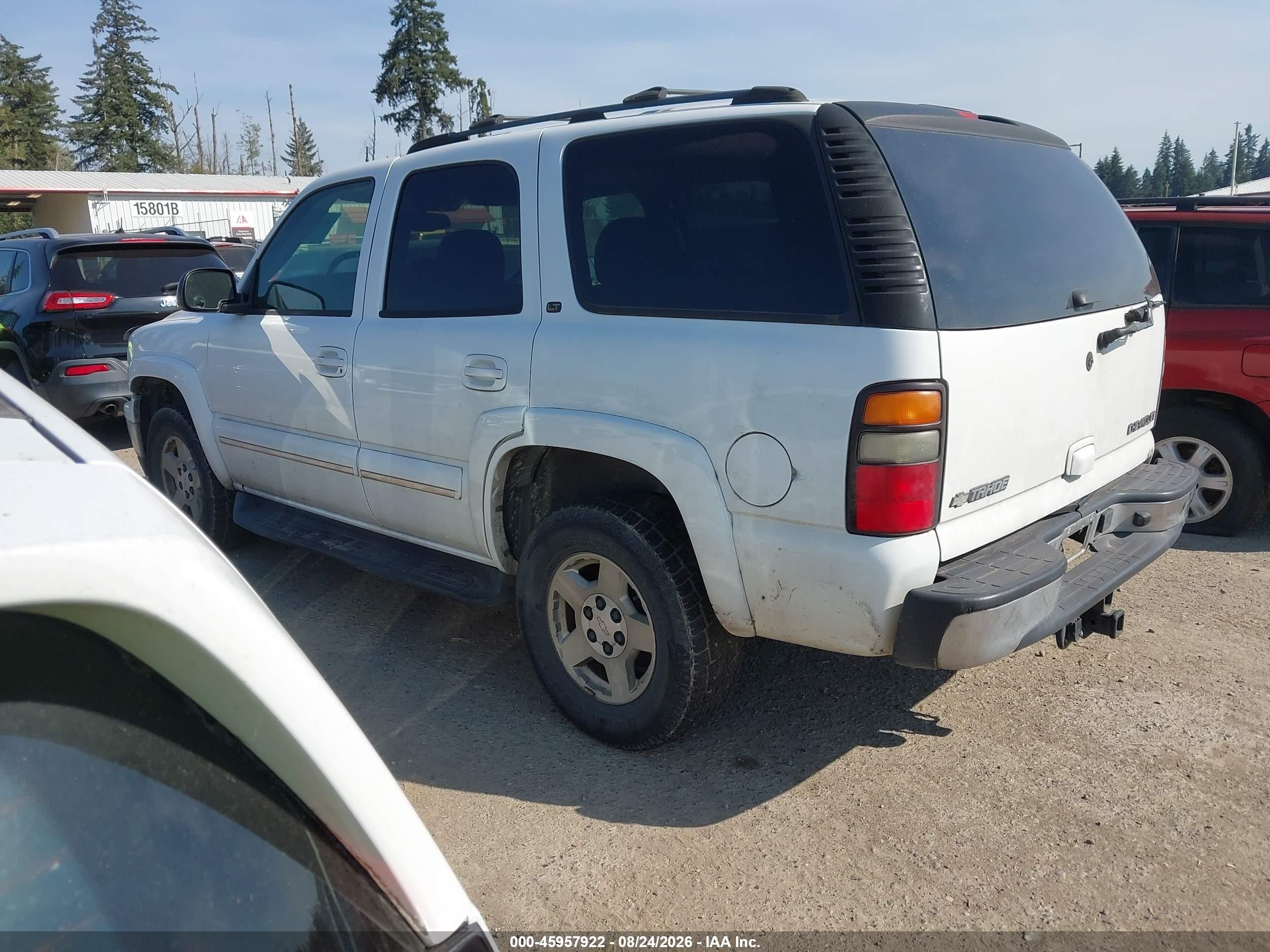 2004 Chevrolet Tahoe Lt White vin: 1GNEK13Z84J103576