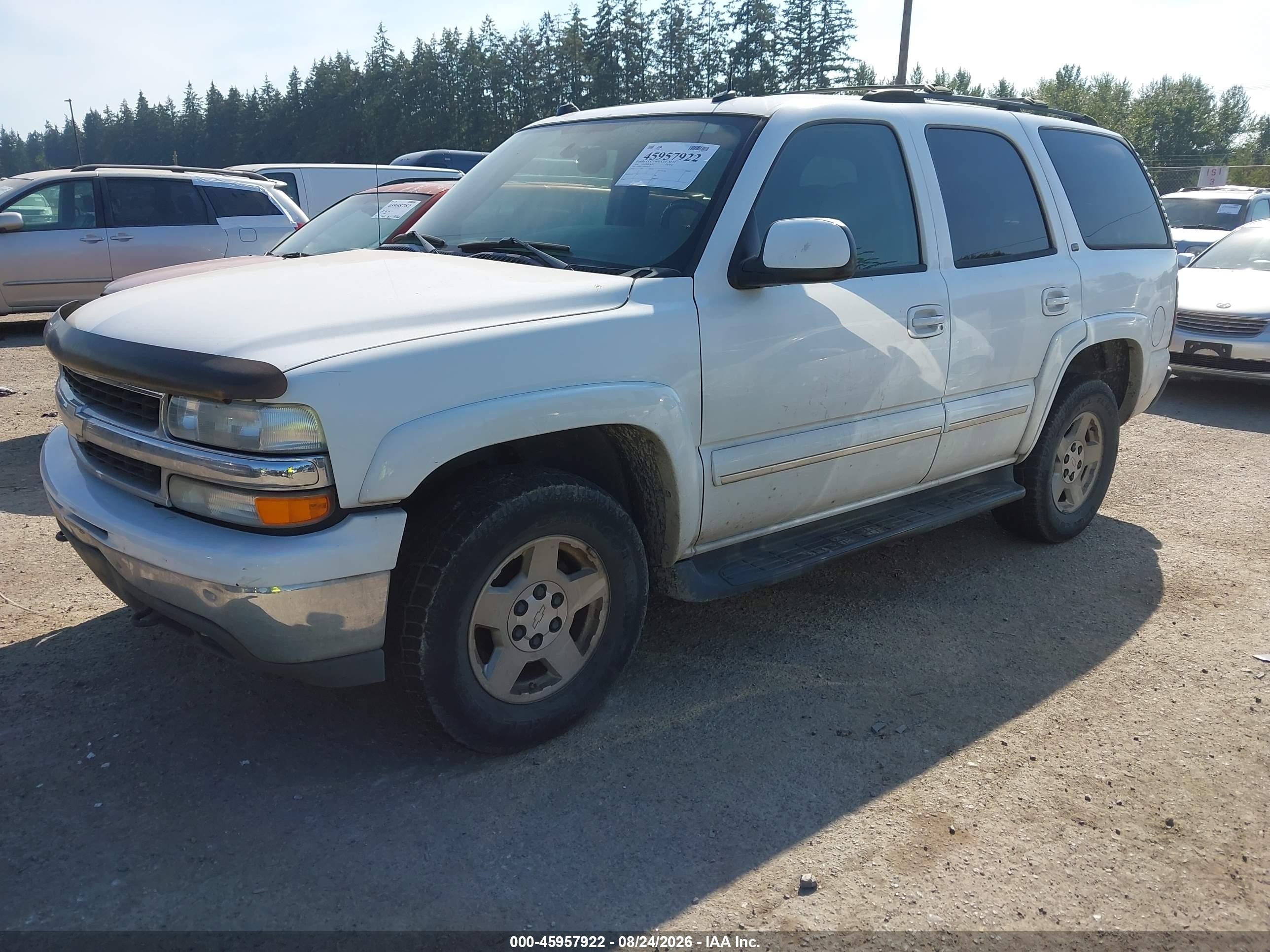 2004 Chevrolet Tahoe Lt White vin: 1GNEK13Z84J103576