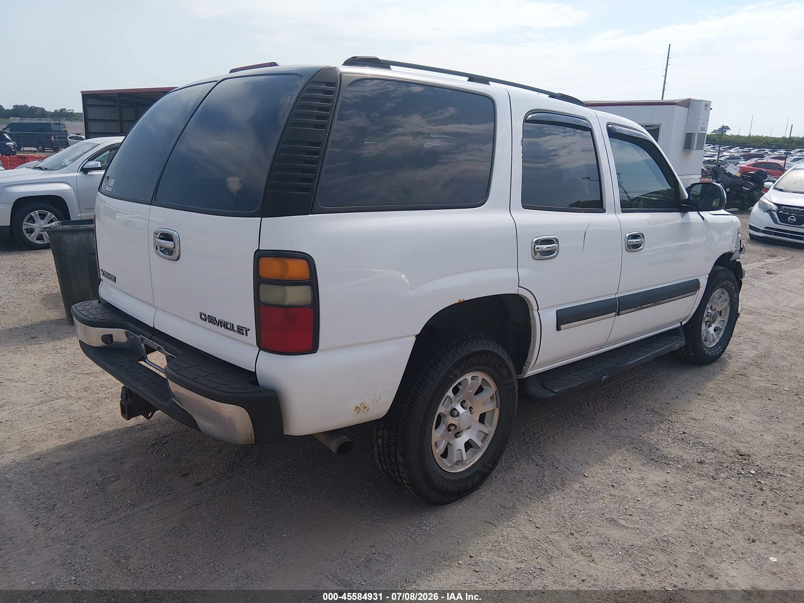2004 Chevrolet Tahoe Ls White vin: 1GNEK13Z84R202979