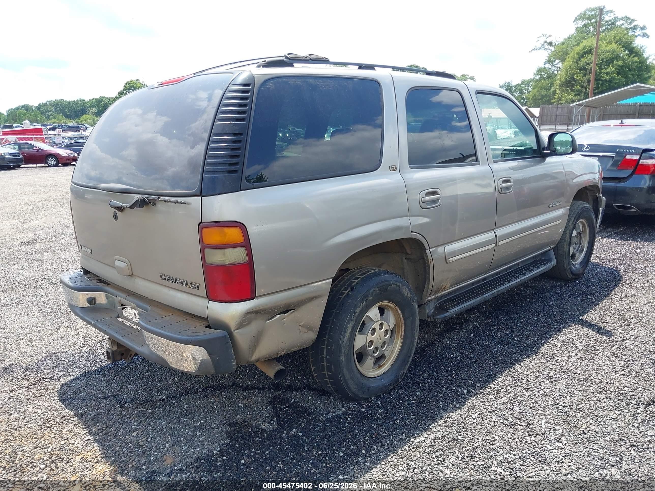 2002 Chevrolet Tahoe Lt Champagne vin: 1GNEK13Z92J263379