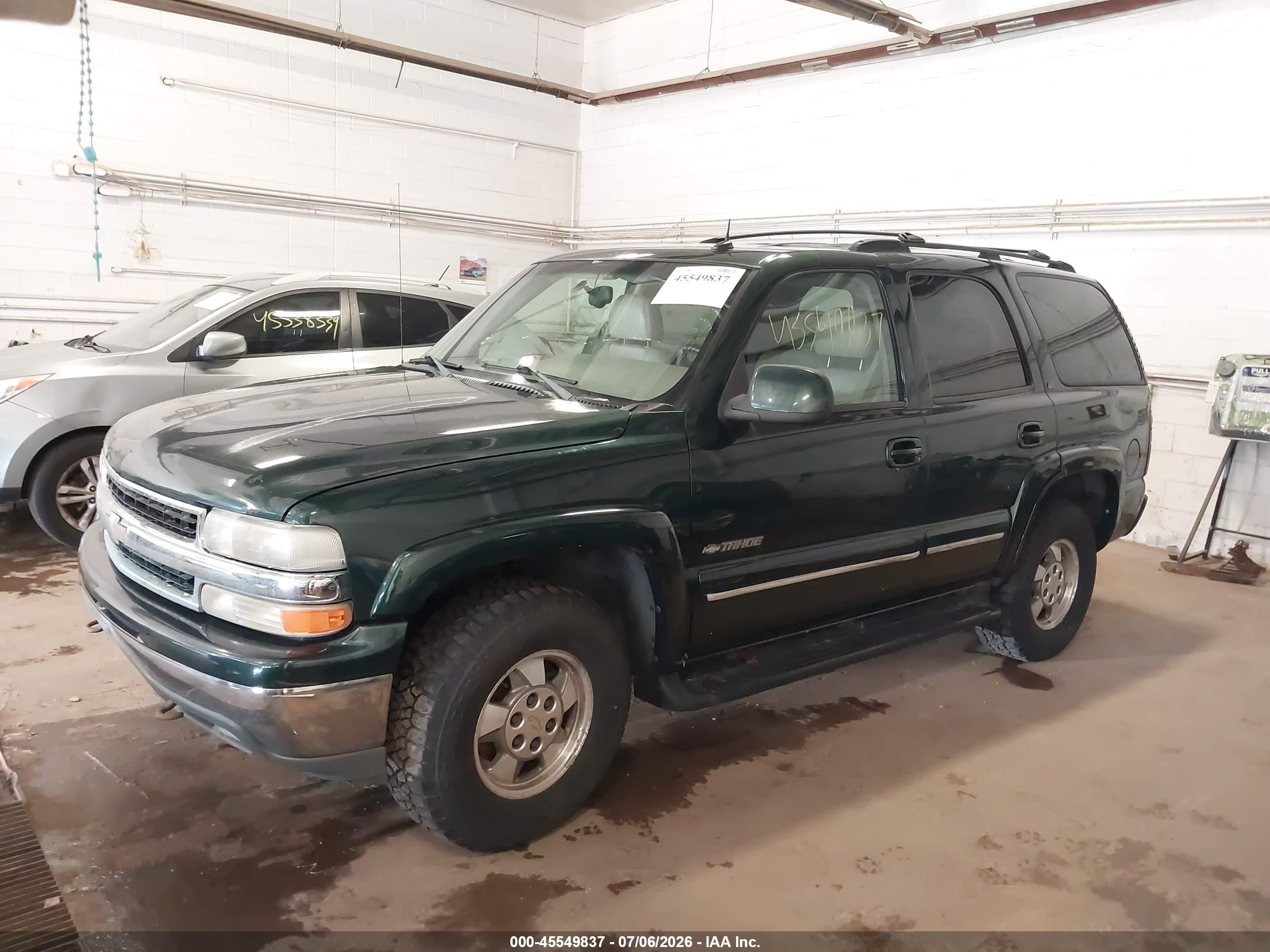 2002 Chevrolet Tahoe Lt Green vin: 1GNEK13Z92J276911