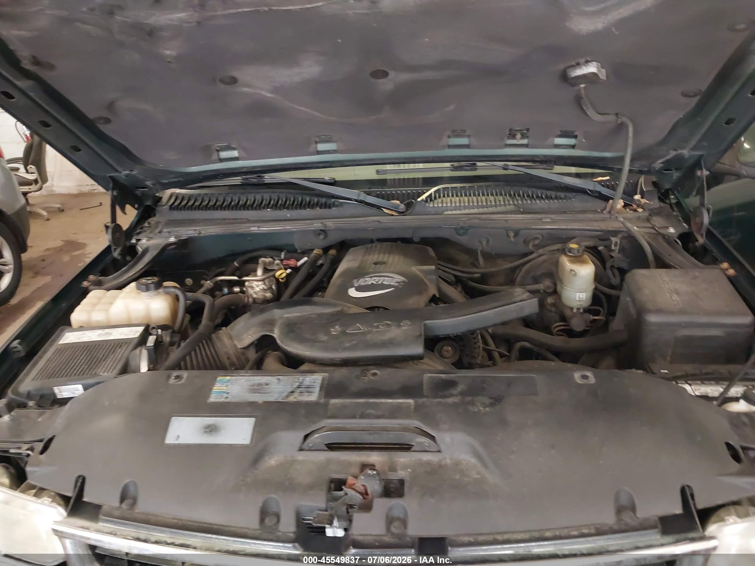2002 Chevrolet Tahoe Lt Green vin: 1GNEK13Z92J276911