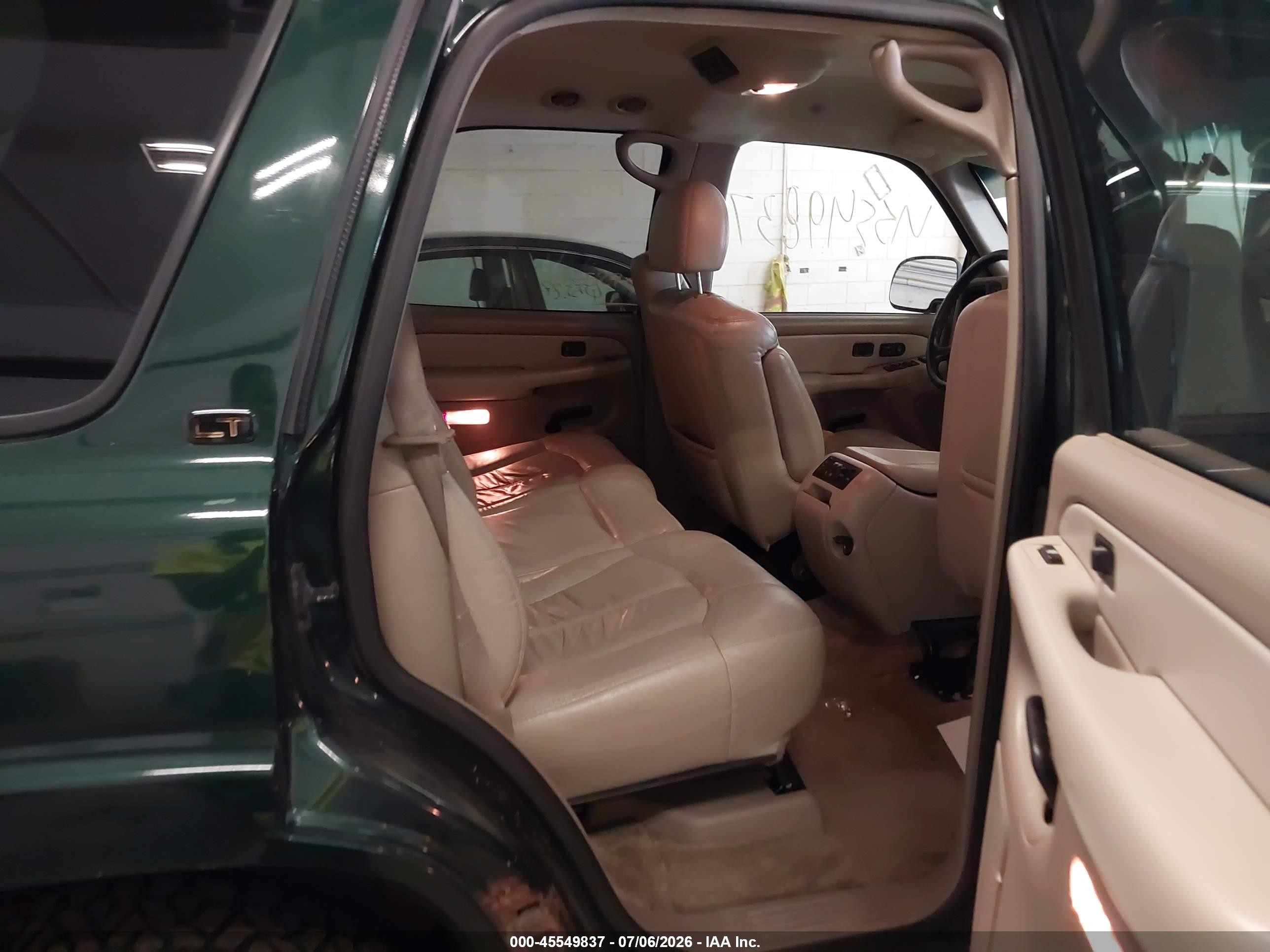 2002 Chevrolet Tahoe Lt Green vin: 1GNEK13Z92J276911