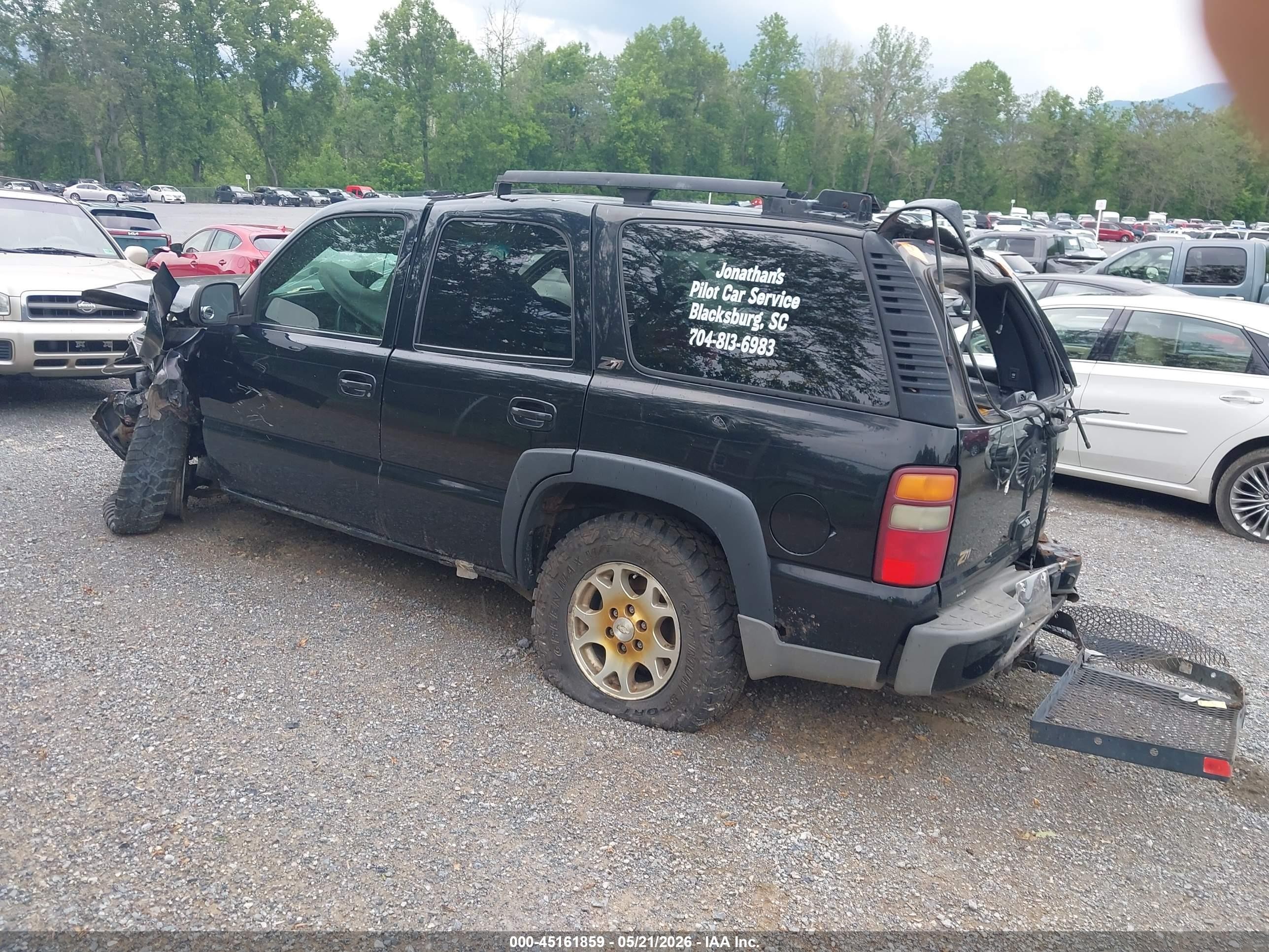 2002 Chevrolet Tahoe Z71 Black vin: 1GNEK13Z92R235485