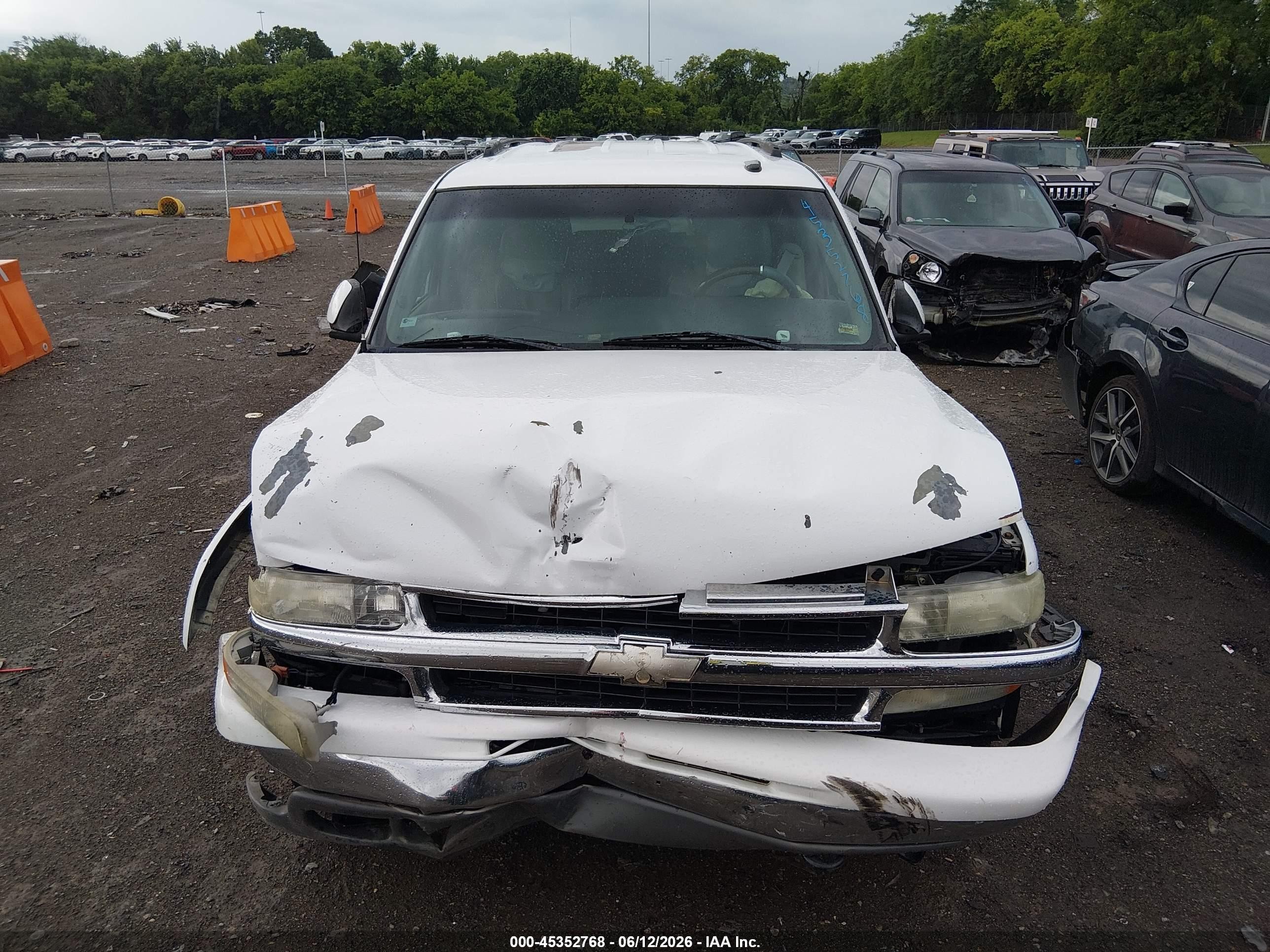 2003 Chevrolet Tahoe Lt White vin: 1GNEK13Z93R248643