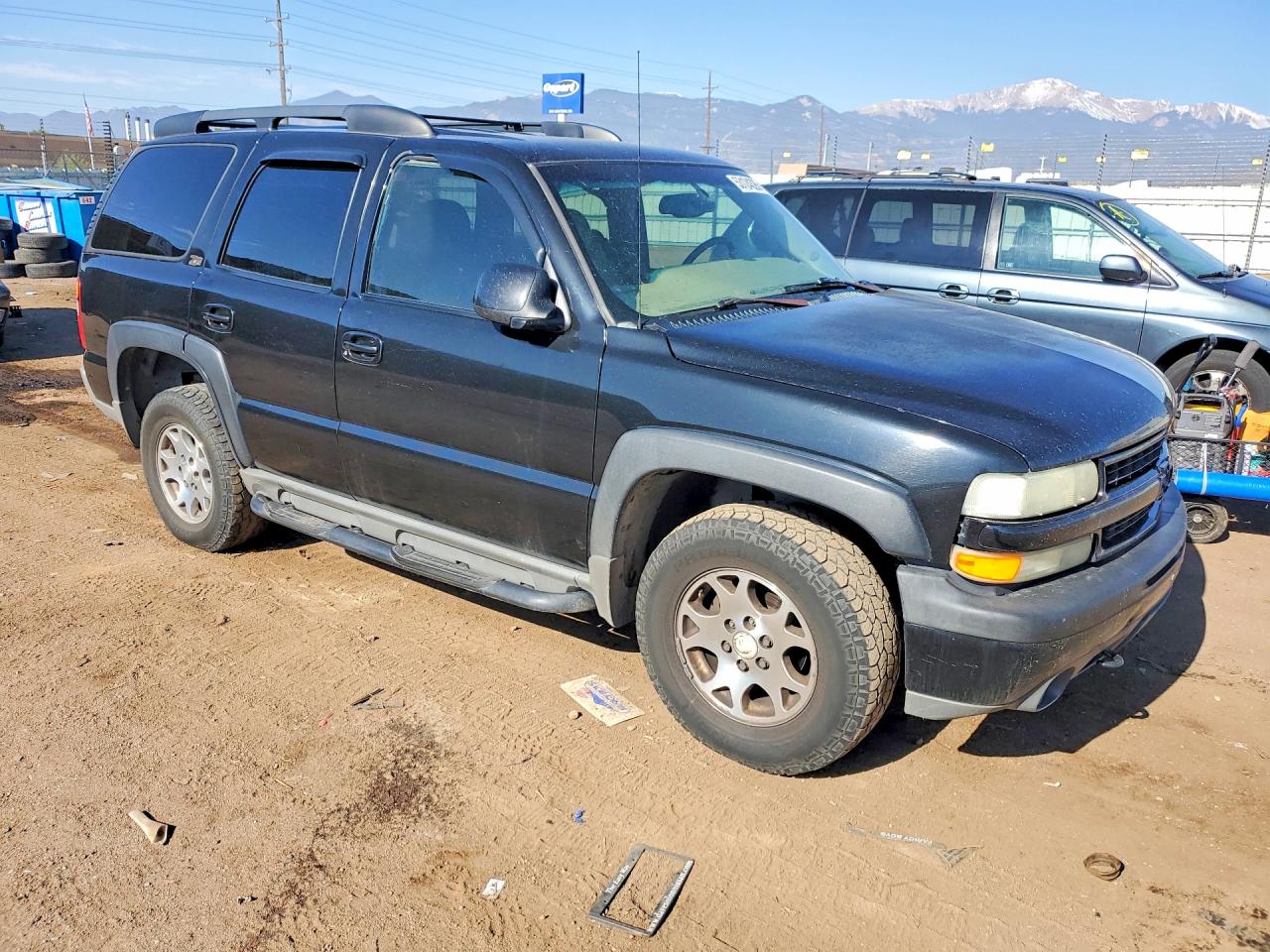 2003 Chevrolet Tahoe K1500 Blue vin: 1GNEK13Z93R256127