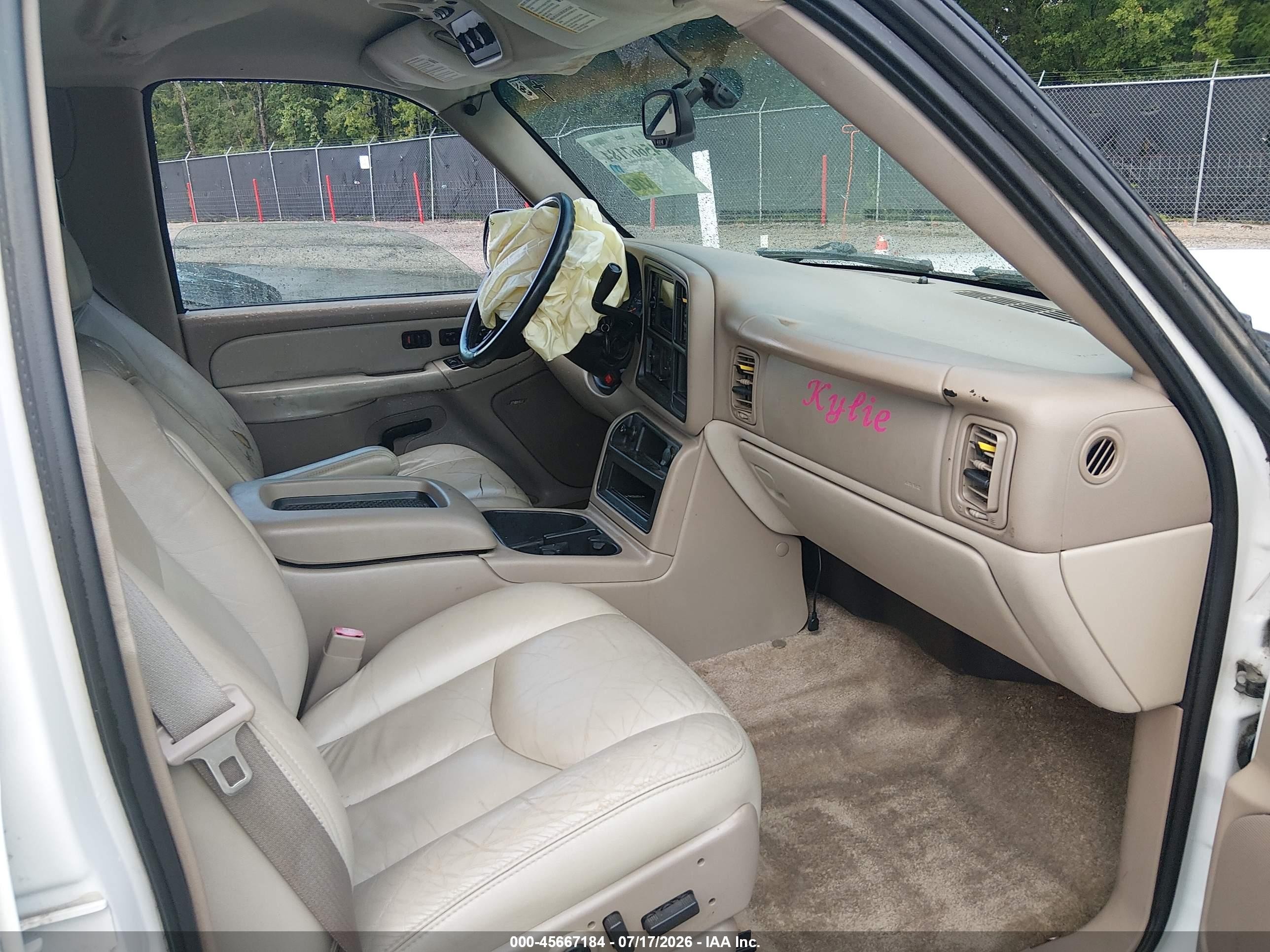 2003 Chevrolet Tahoe Z71 White vin: 1GNEK13Z93R285336