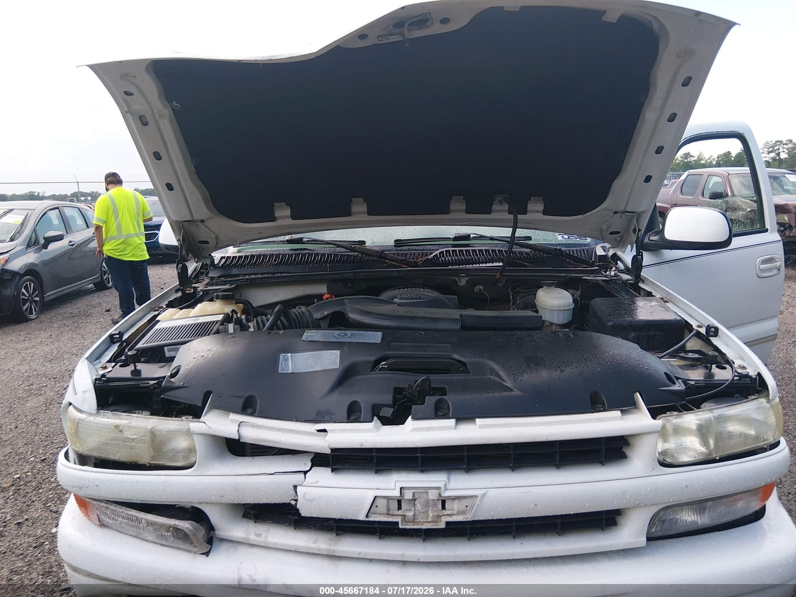 2003 Chevrolet Tahoe Z71 White vin: 1GNEK13Z93R285336
