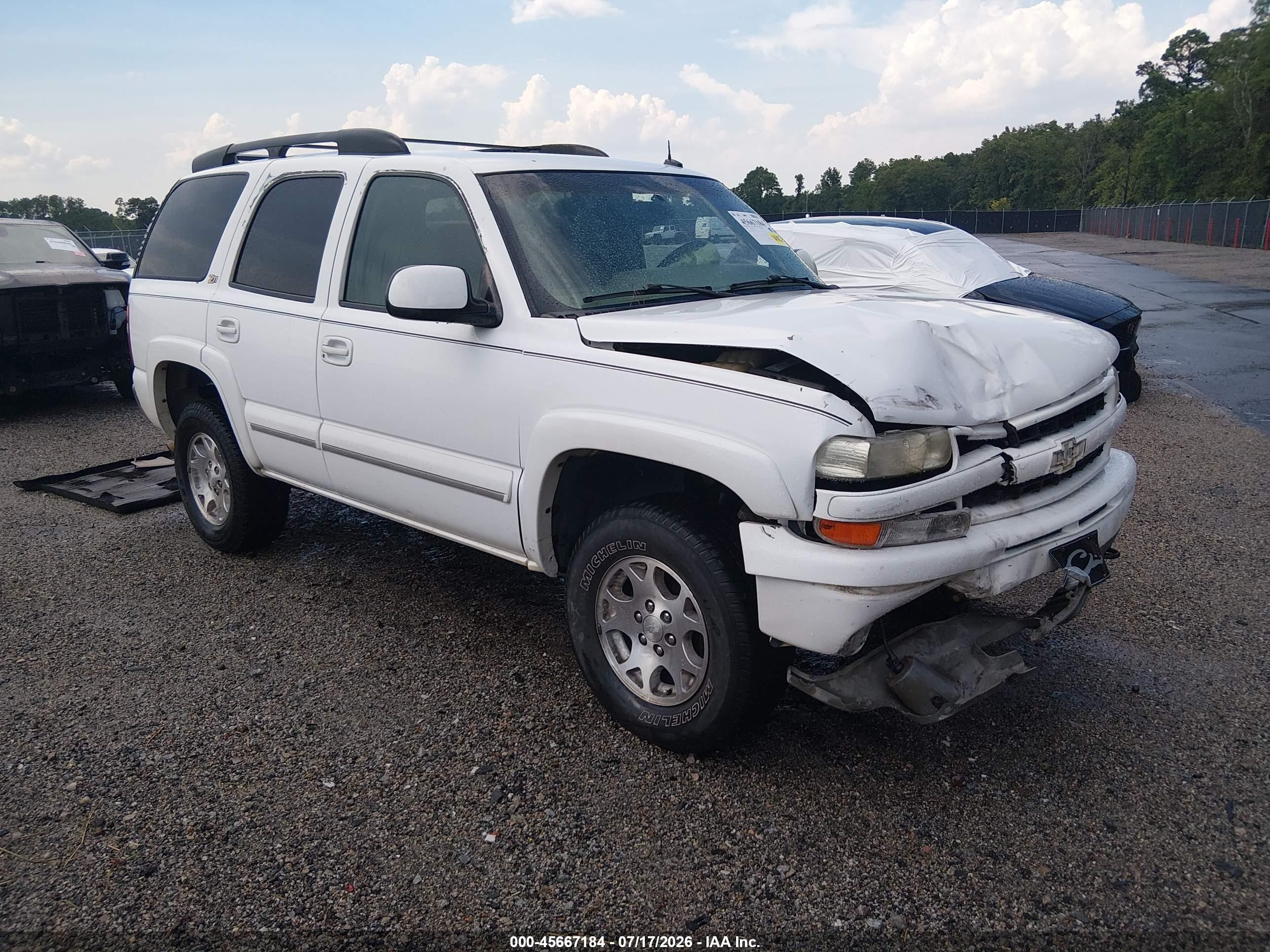 2003 Chevrolet Tahoe Z71 Белый vin: 1GNEK13Z93R285336