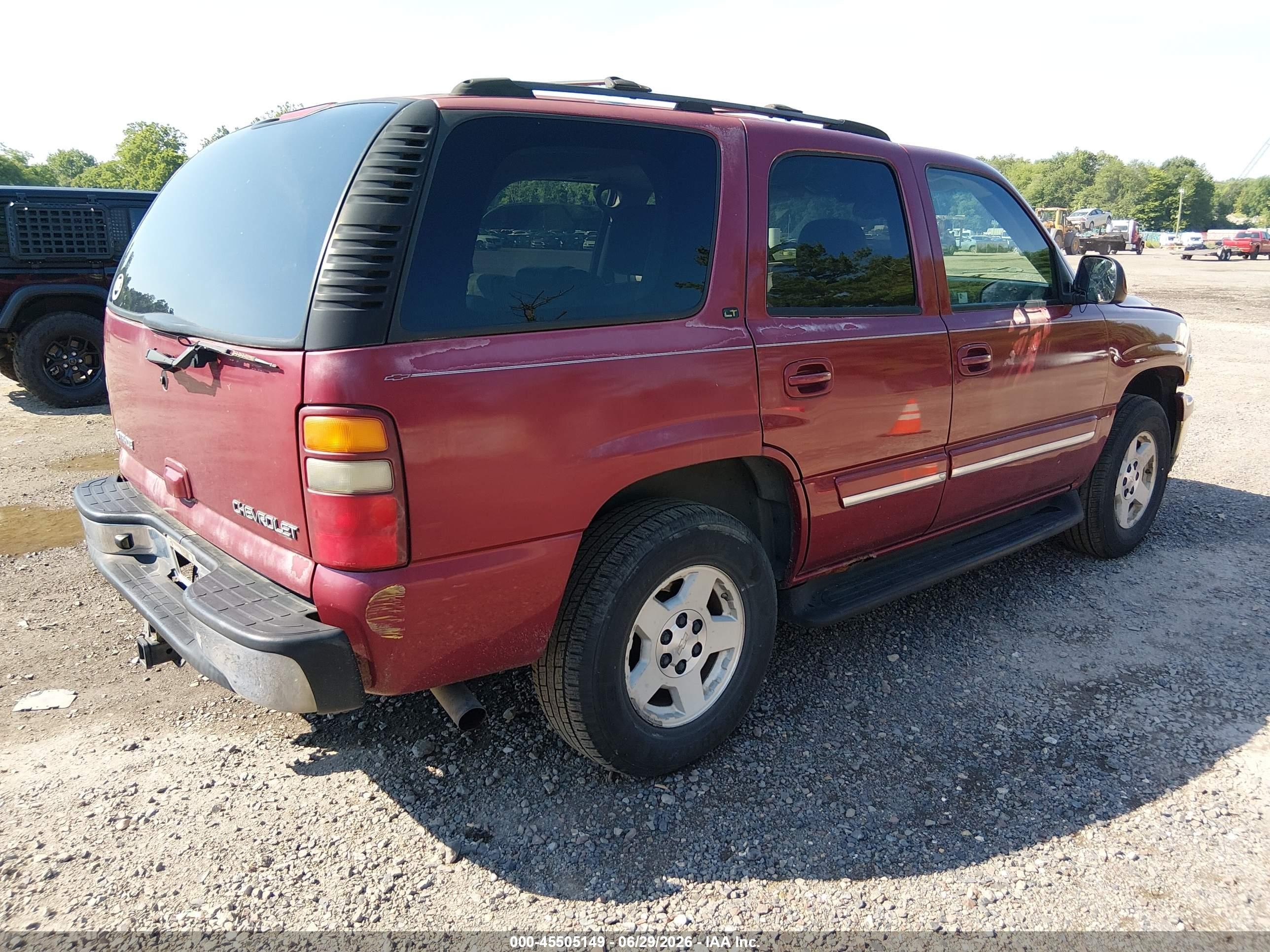 2004 Chevrolet Tahoe Lt Red vin: 1GNEK13Z94J309246