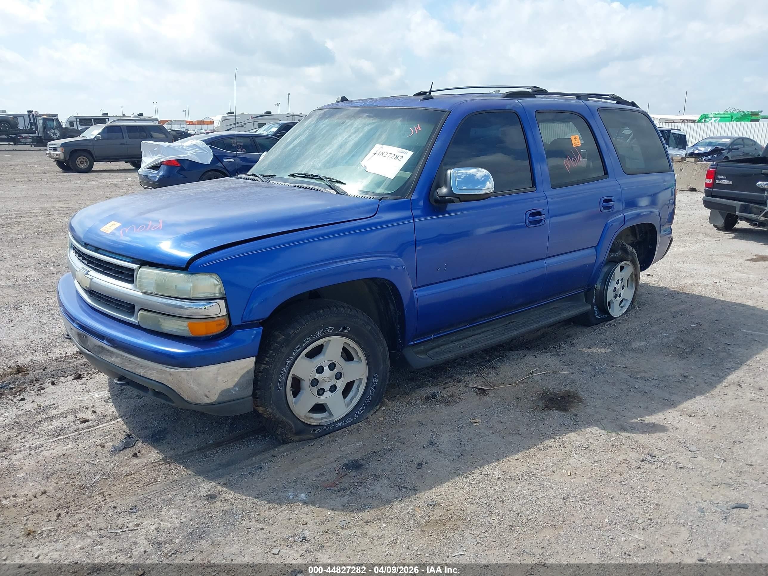 2004 Chevrolet Tahoe Lt Blue vin: 1GNEK13Z94R251480