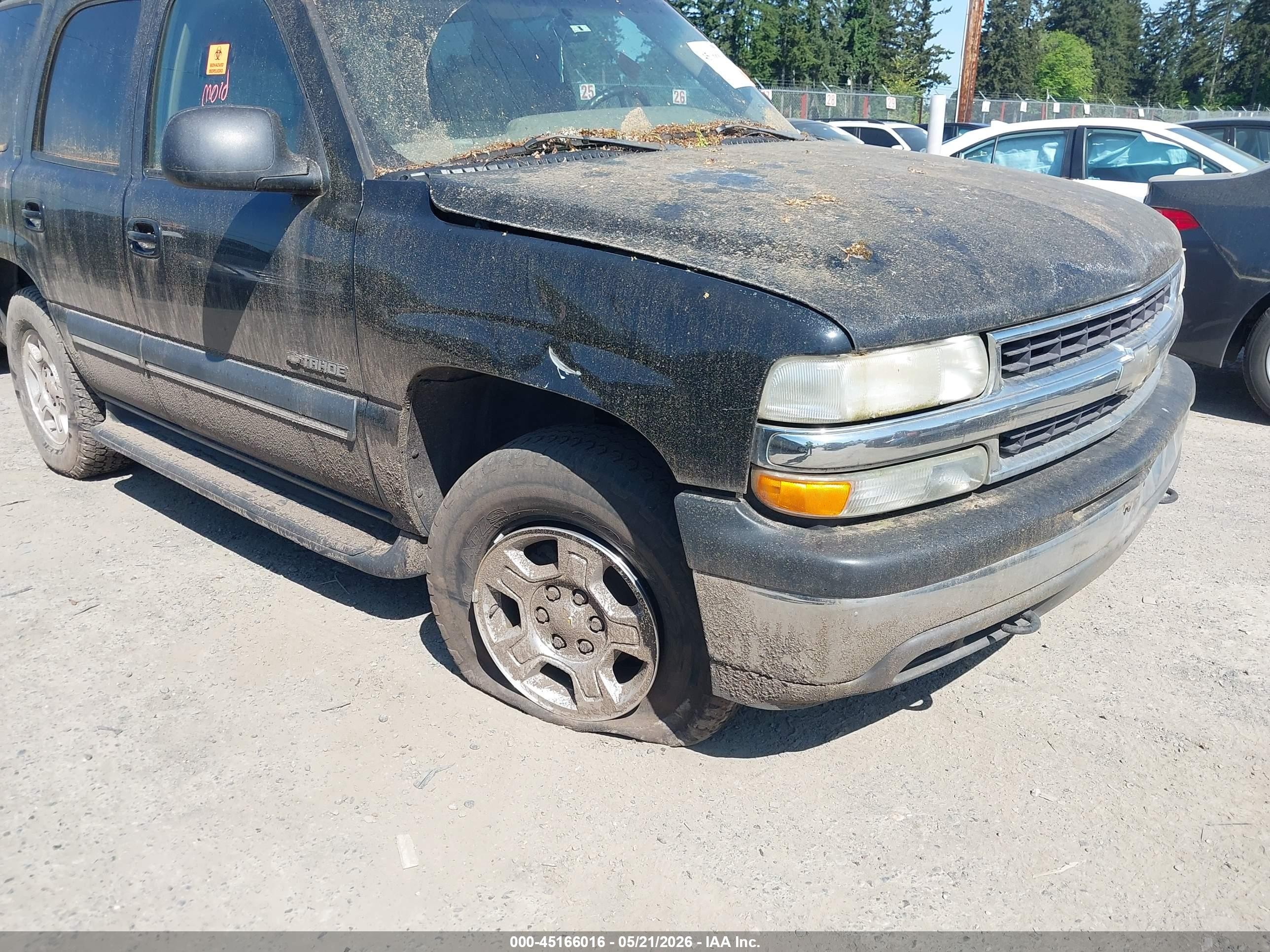 2002 Chevrolet Tahoe Lt Black vin: 1GNEK13ZX2J192659