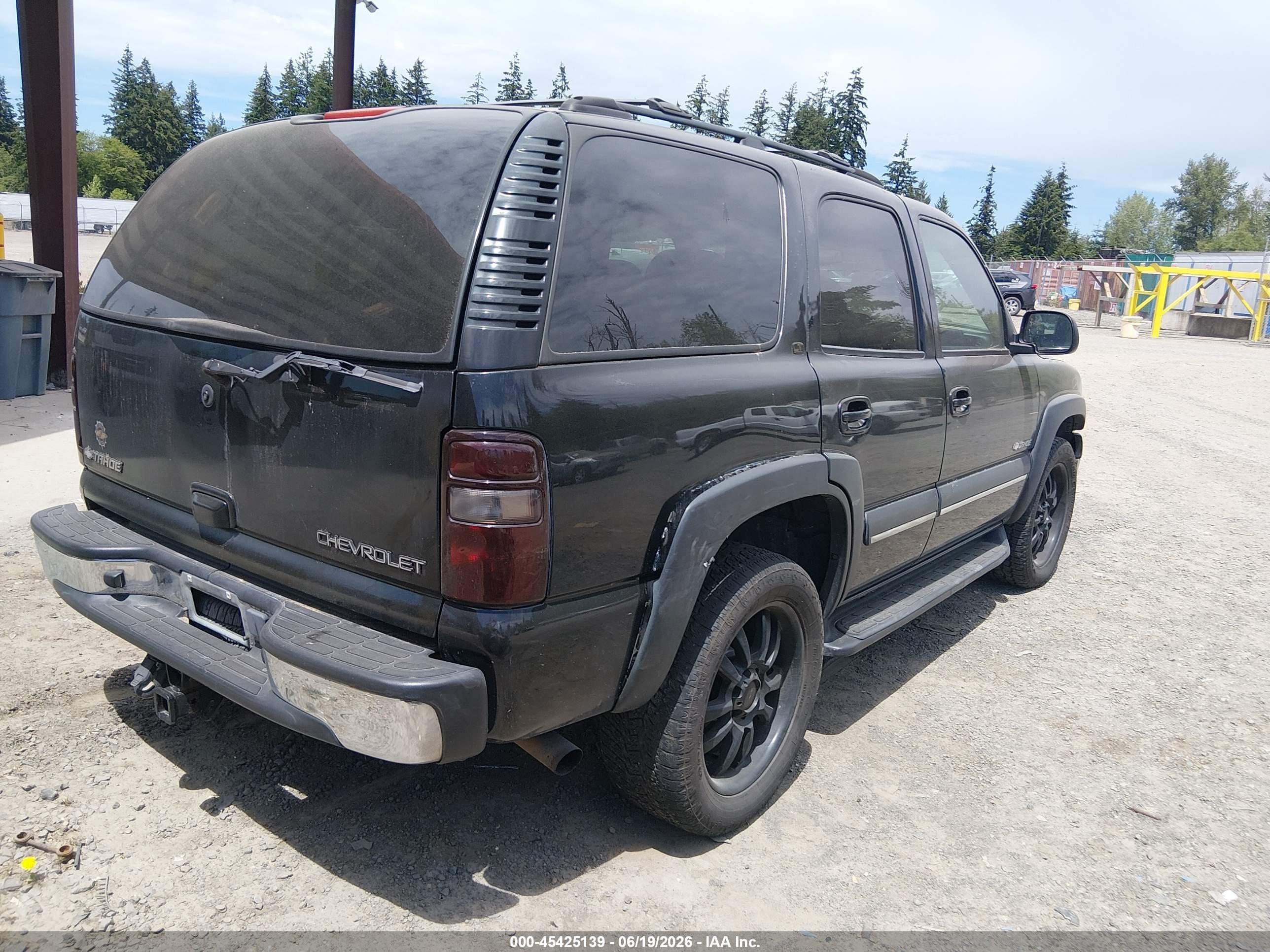 2002 Chevrolet Tahoe Ls/lt/z71 Black vin: 1GNEK13ZX2J289828