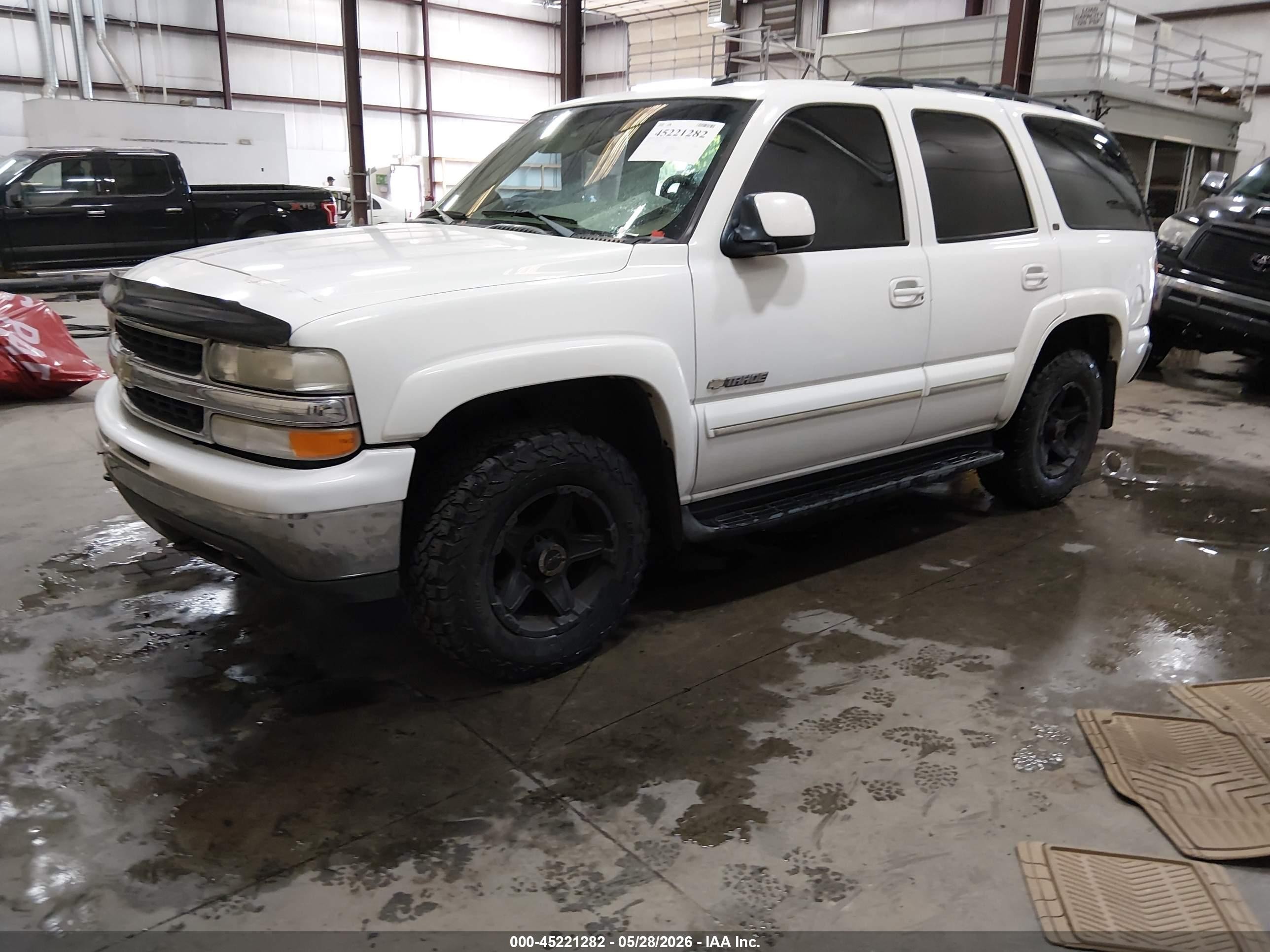 2003 Chevrolet Tahoe Lt White vin: 1GNEK13ZX3J172803