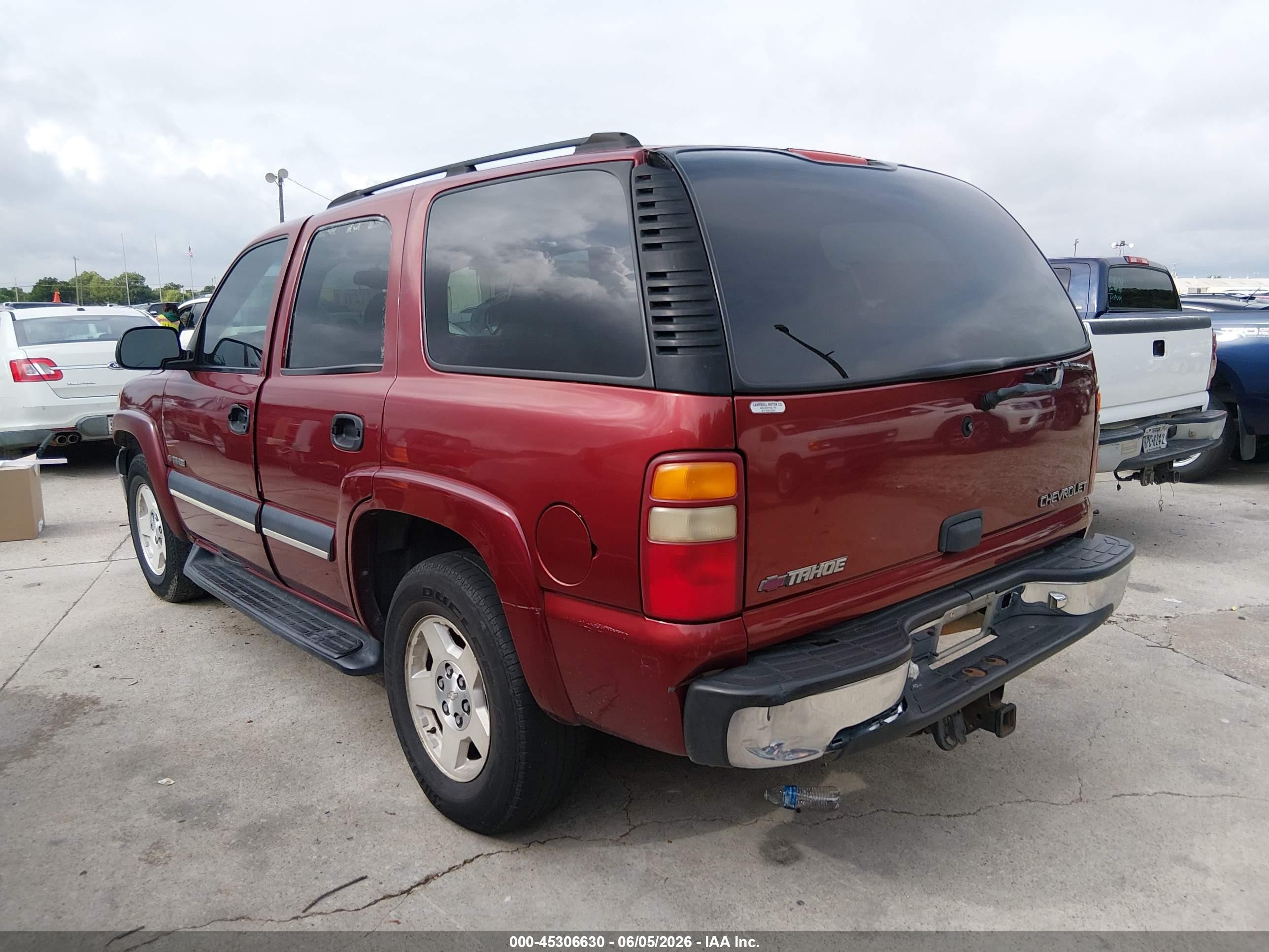2003 Chevrolet Tahoe Ls Бордовый vin: 1GNEK13ZX3R126471