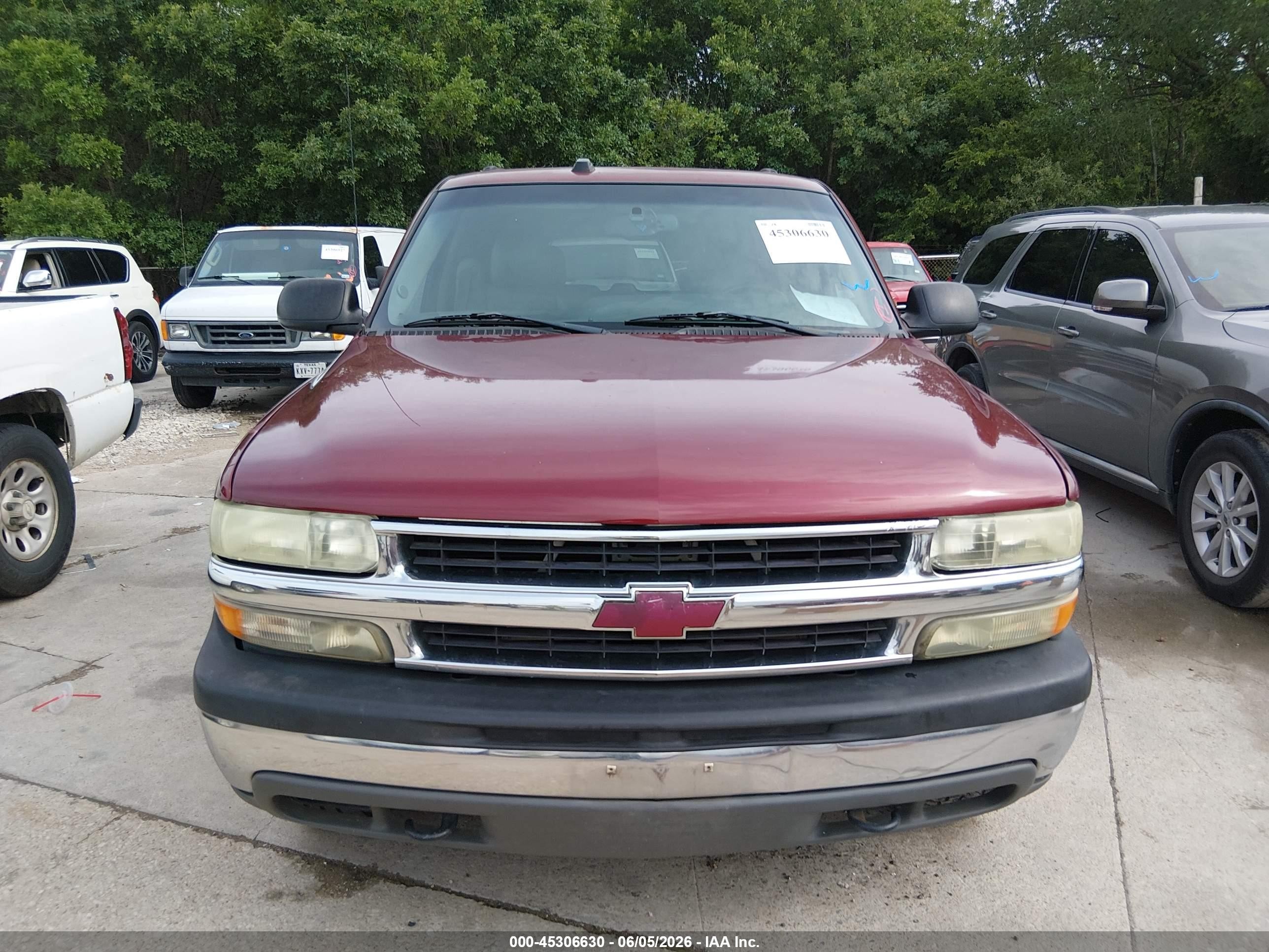 2003 Chevrolet Tahoe Ls Бордовый vin: 1GNEK13ZX3R126471