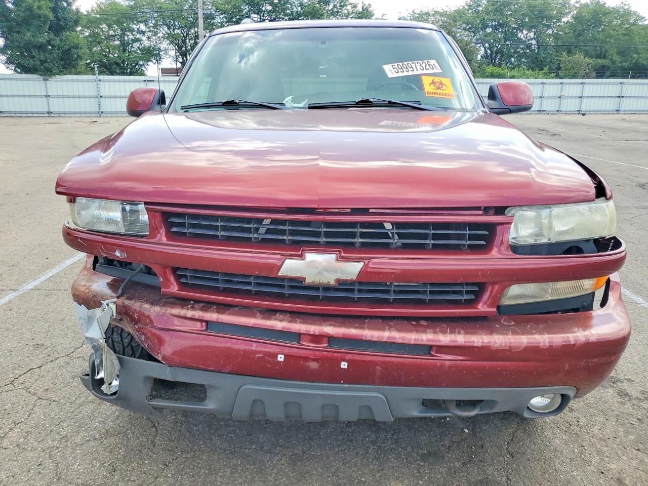 2003 Chevrolet Tahoe K1500 Maroon vin: 1GNEK13ZX3R288956