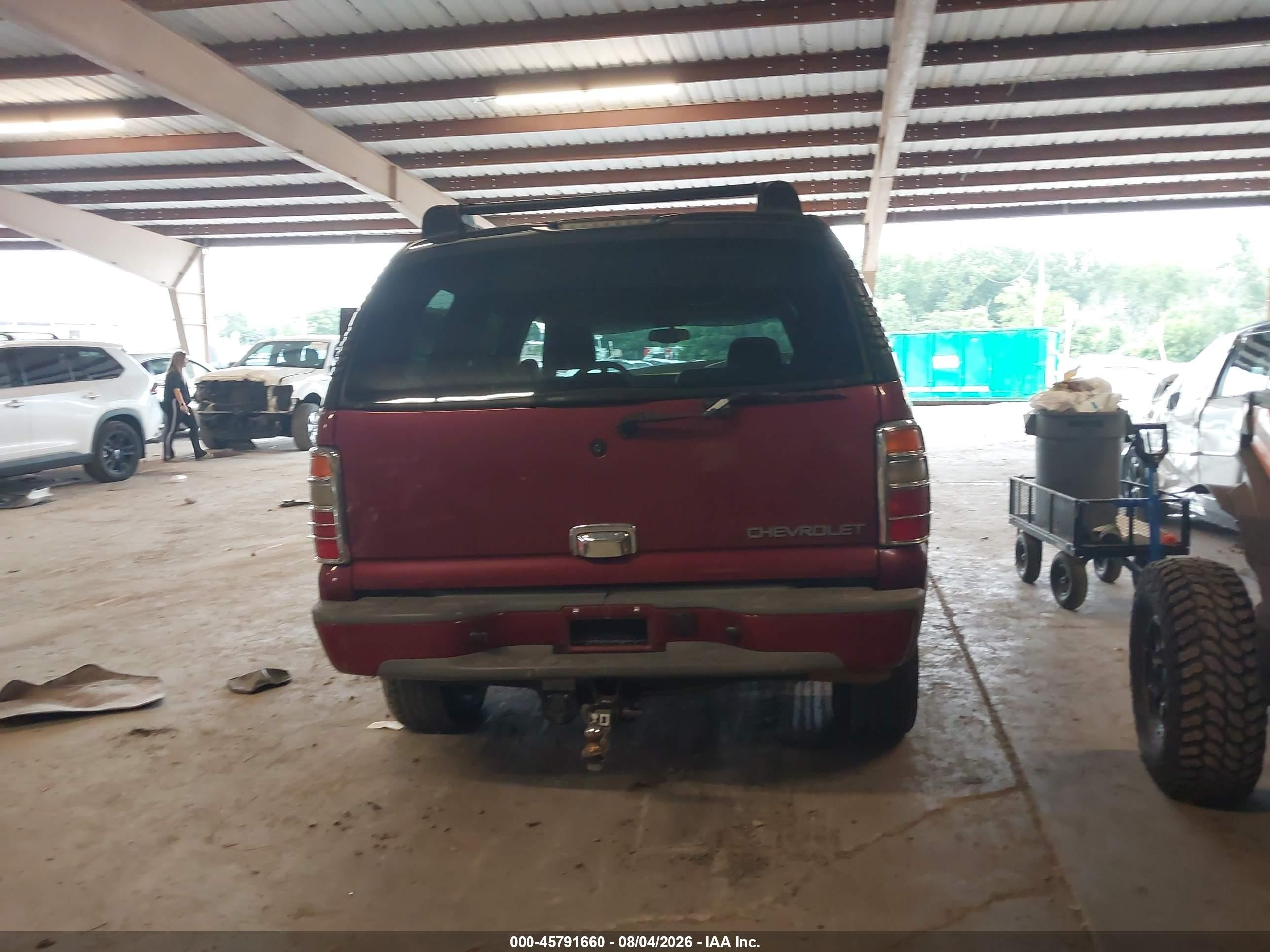 2004 Chevrolet Tahoe Z71 Red vin: 1GNEK13ZX4R197929