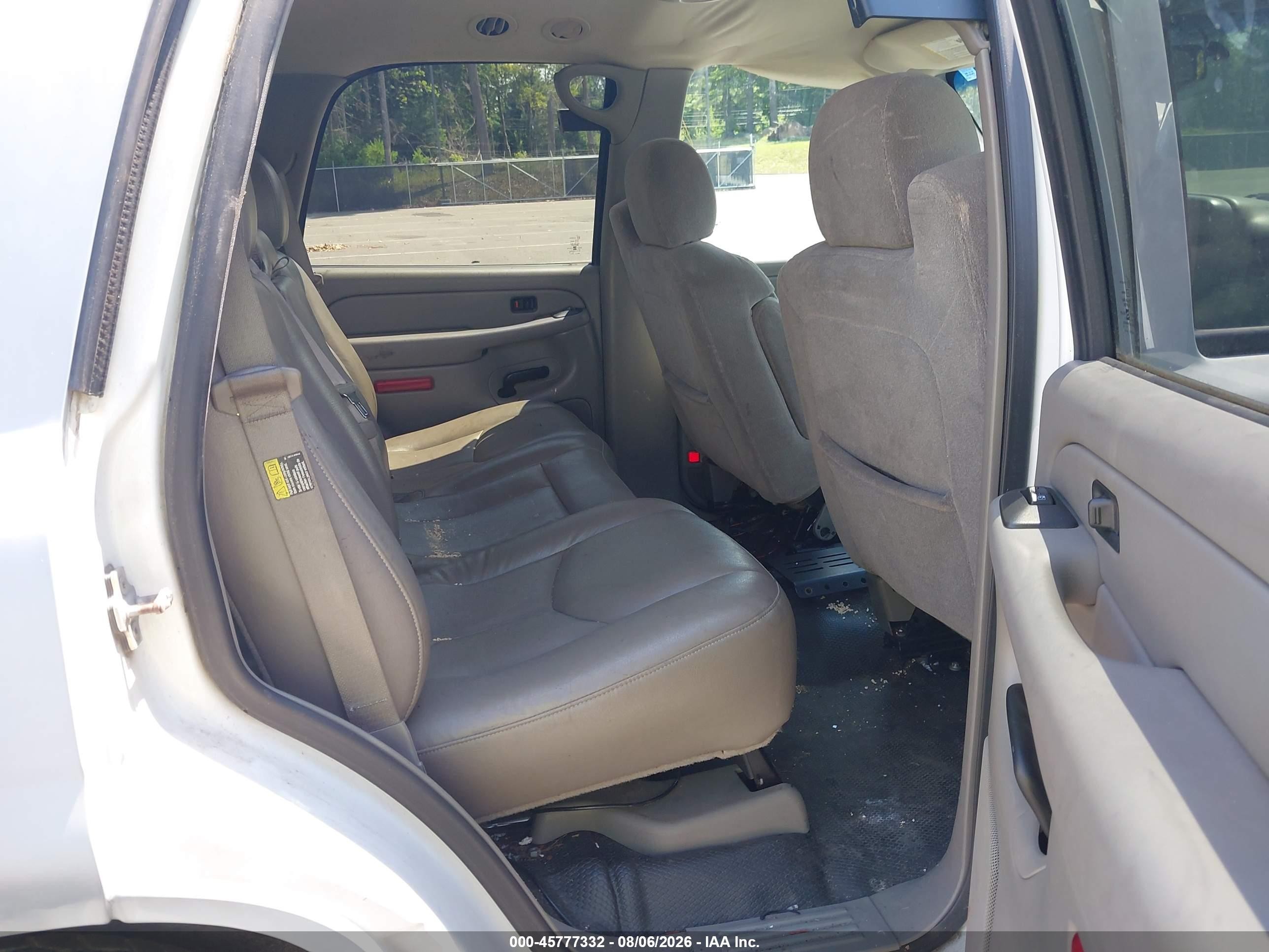2005 Chevrolet Tahoe Ls White vin: 1GNEK13ZX5J190902