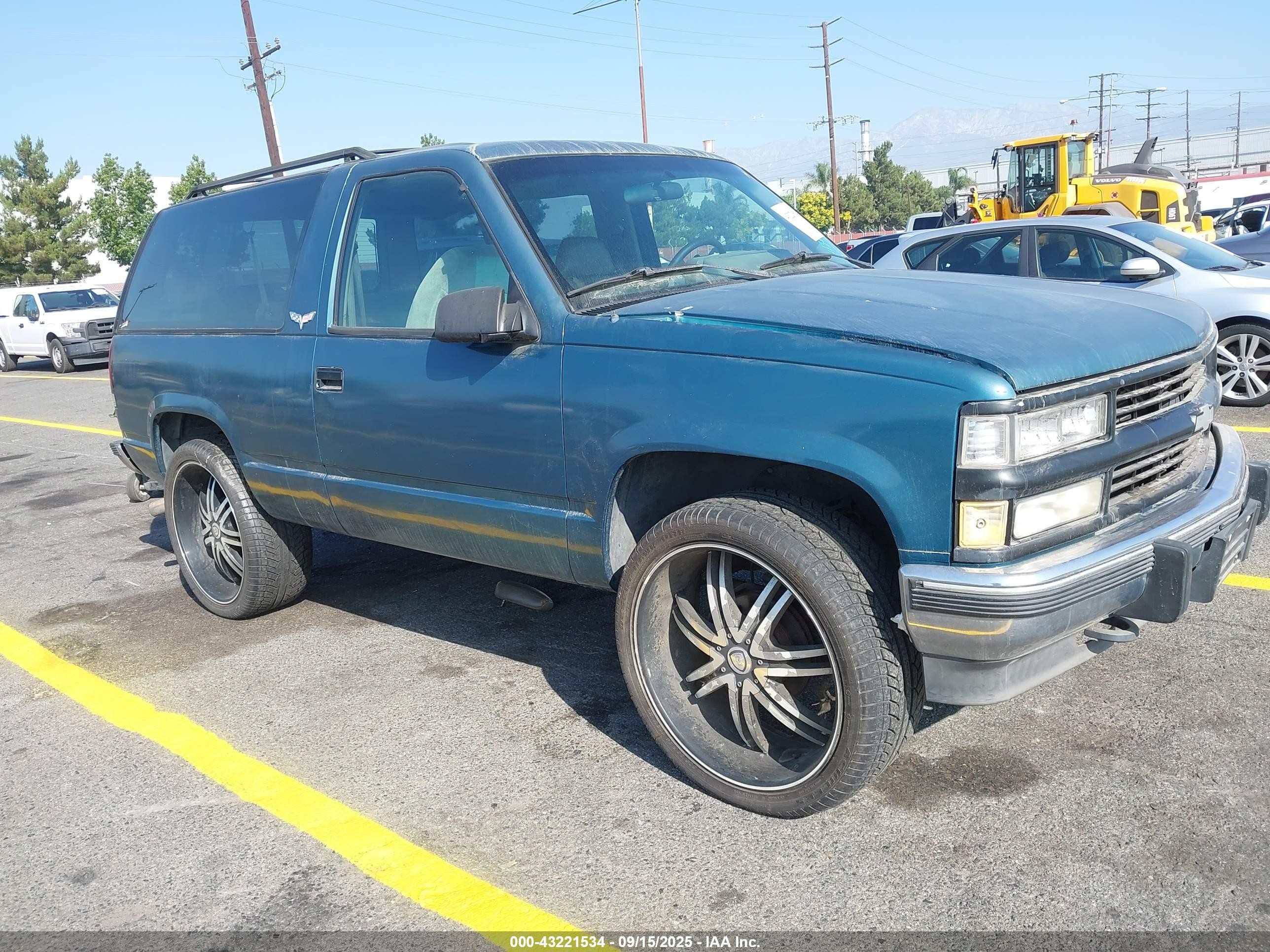 1994 Chevrolet Blazer K1500 Green vin: 1GNEK18K0RJ329047