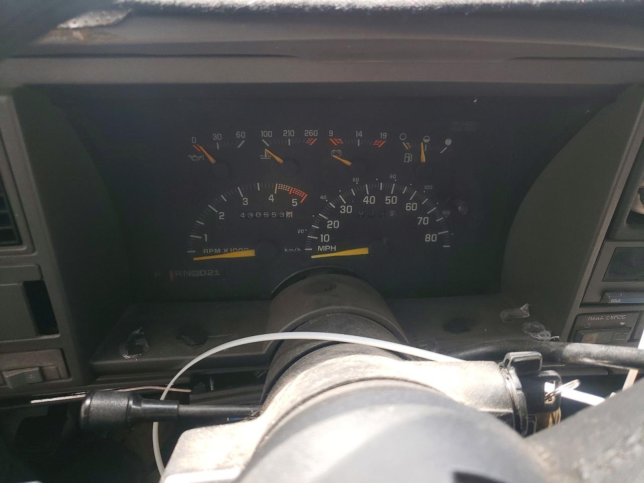 1993 Chev Blazer Черный vin: 1GNEK18K1PJ346744
