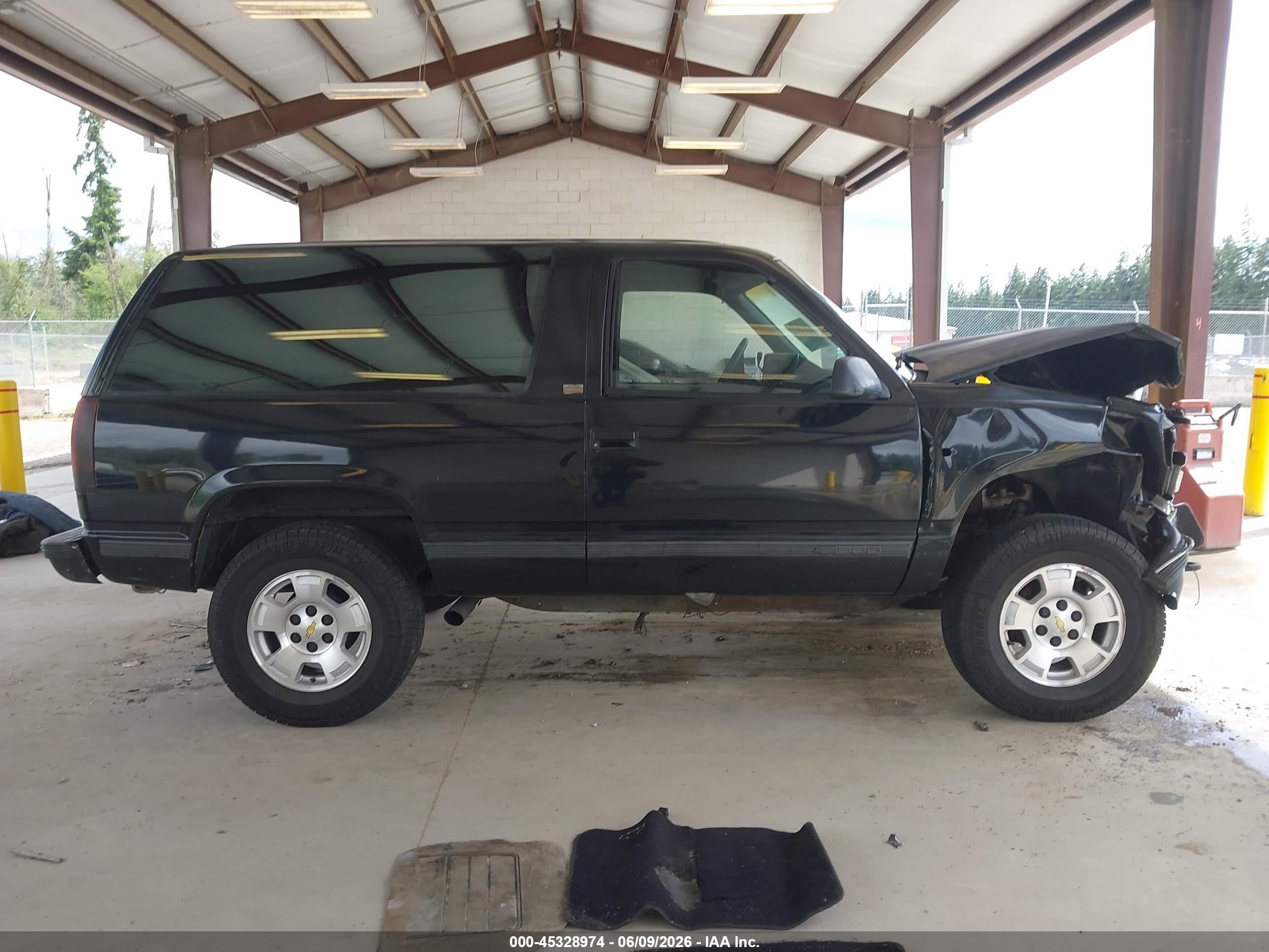 1993 Chevrolet Blazer K1500 Black vin: 1GNEK18K2PJ301182