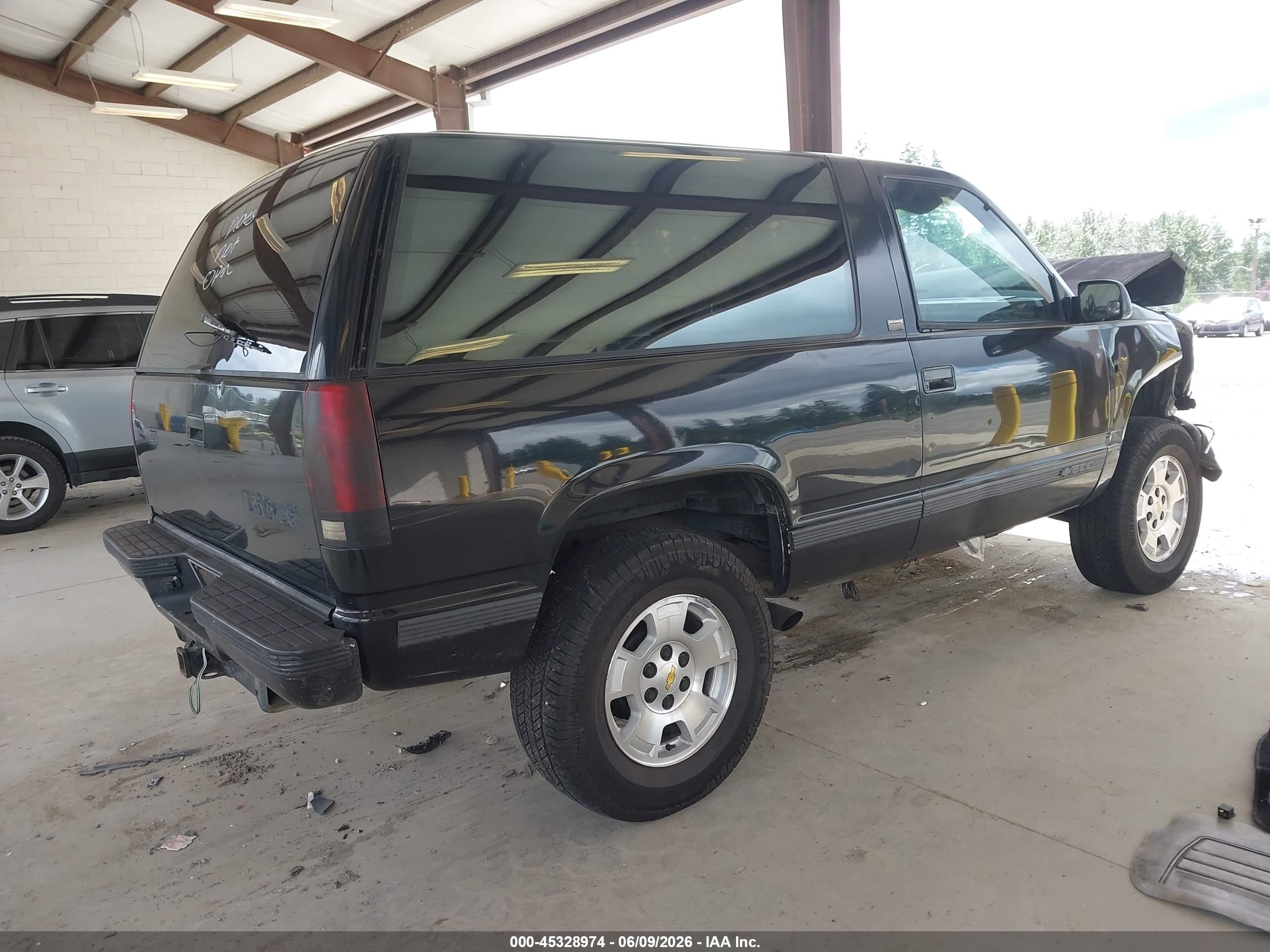 1993 Chevrolet Blazer K1500 Black vin: 1GNEK18K2PJ301182