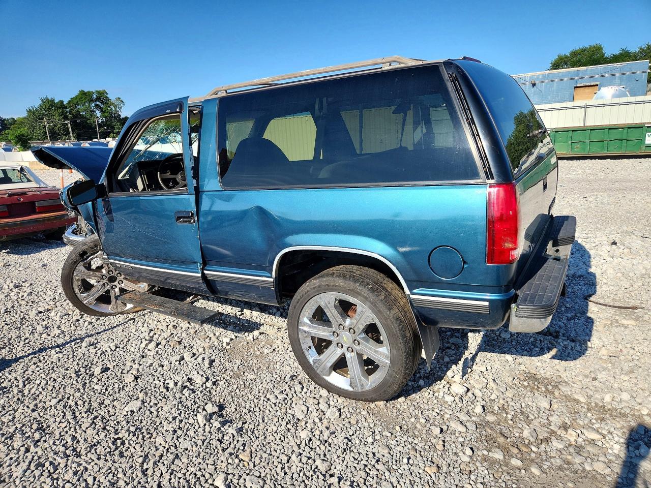1994 Chevrolet K1500 Blazer Blue vin: 1GNEK18K3RJ446086