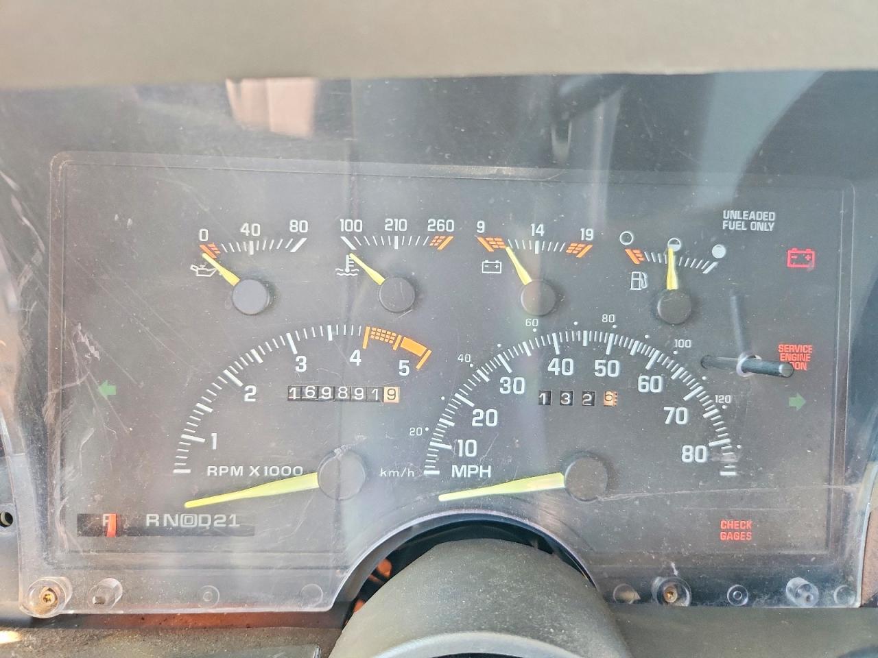 1994 Chevrolet K1500 Blazer Blue vin: 1GNEK18K3RJ446086