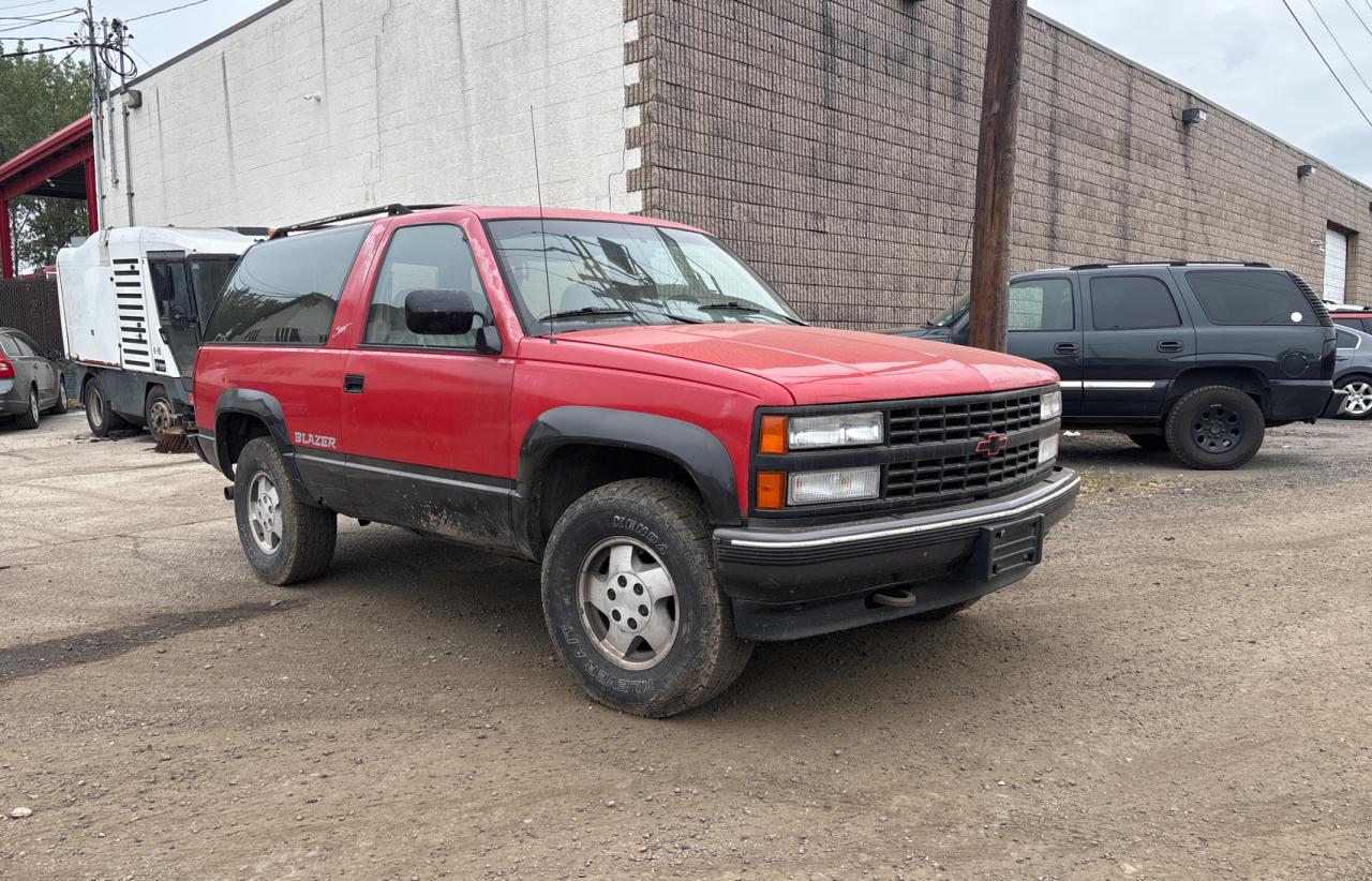 1992 Chevrolet Blazer K1500 Red vin: 1GNEK18K4NJ301343