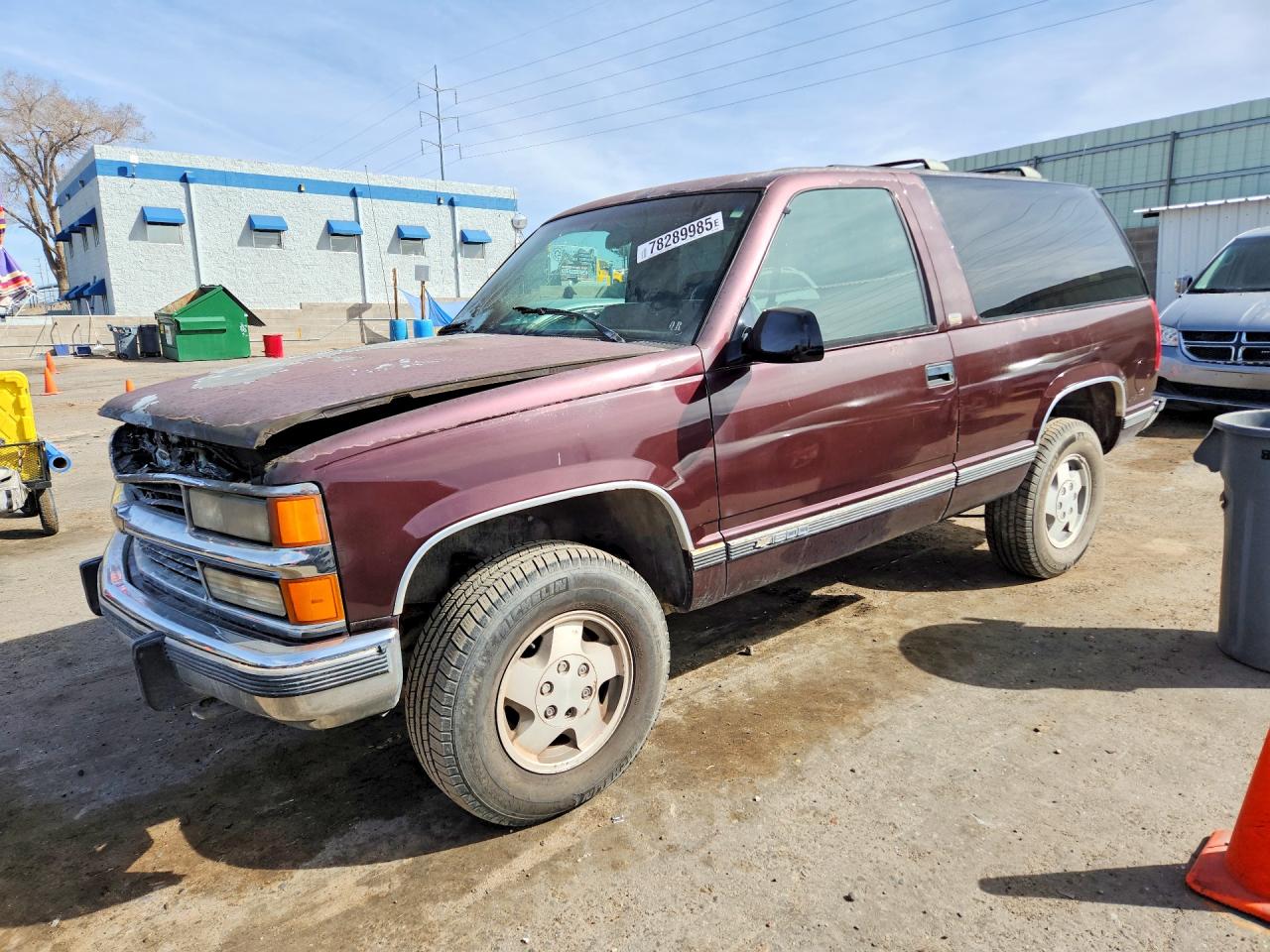1994 Chevrolet Blazer K1500 Burgundy vin: 1GNEK18K4RJ391146