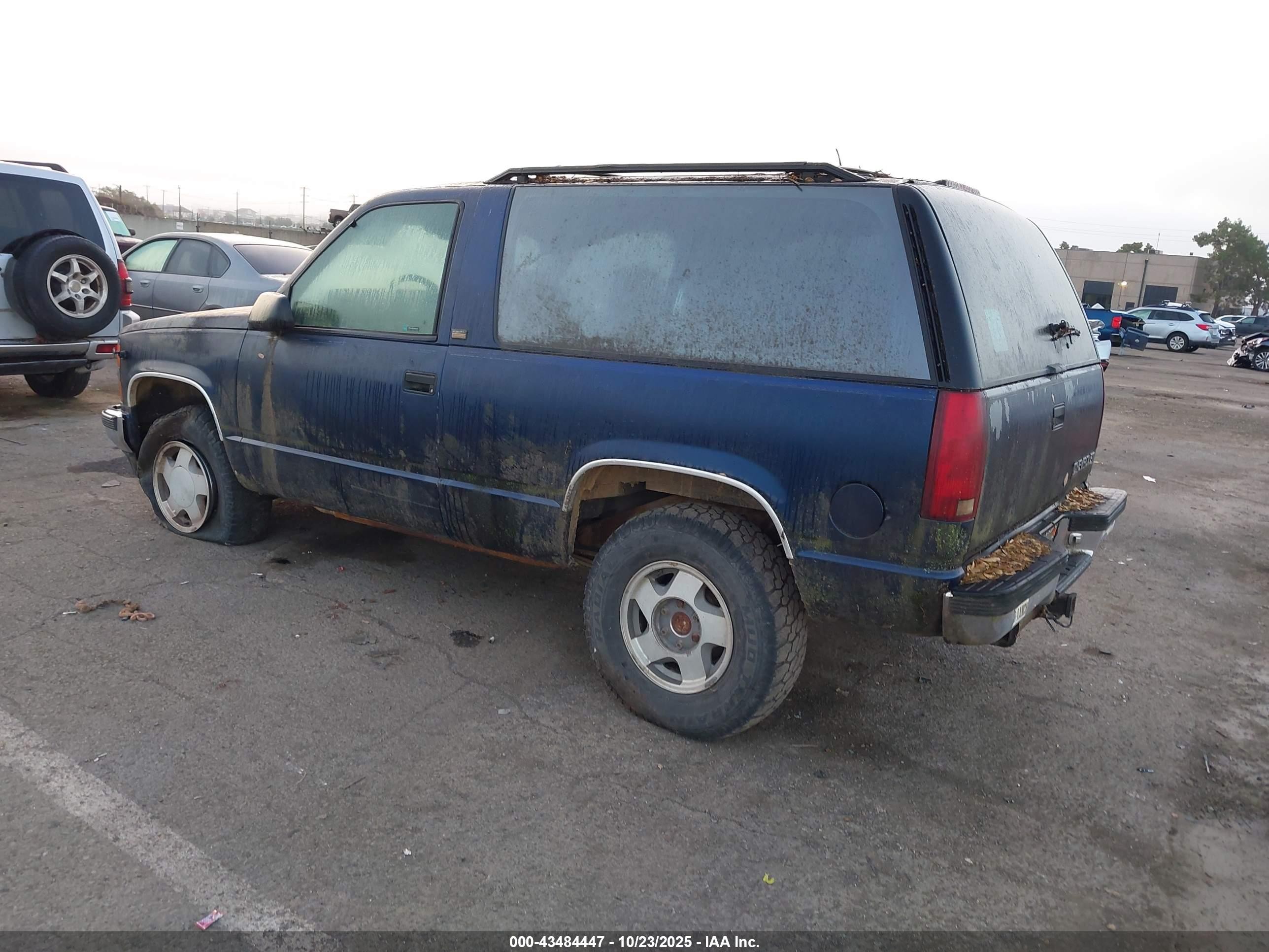 1994 Chevrolet Blazer K1500 Blue vin: 1GNEK18K5RJ300899