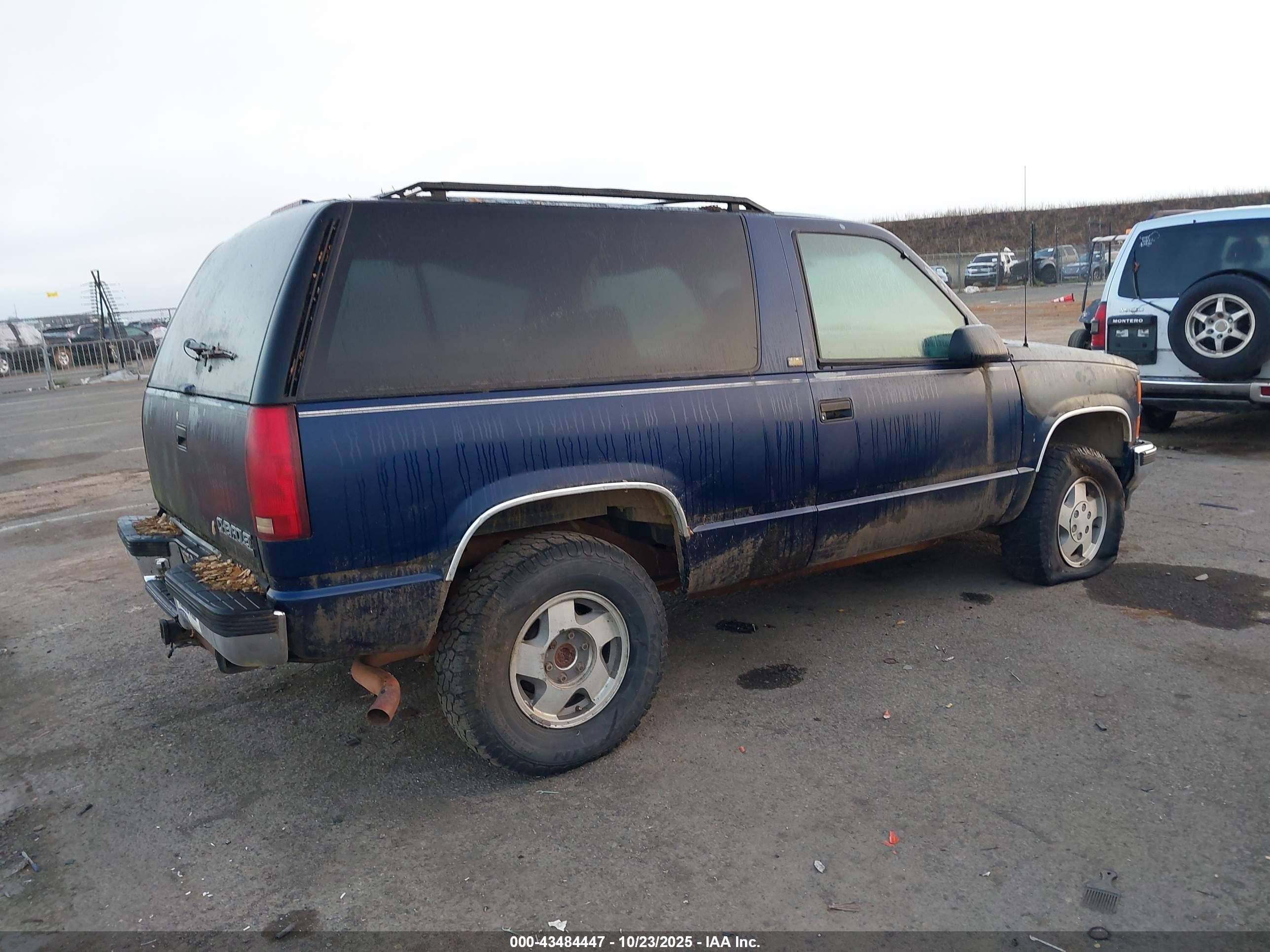 1994 Chevrolet Blazer K1500 Blue vin: 1GNEK18K5RJ300899