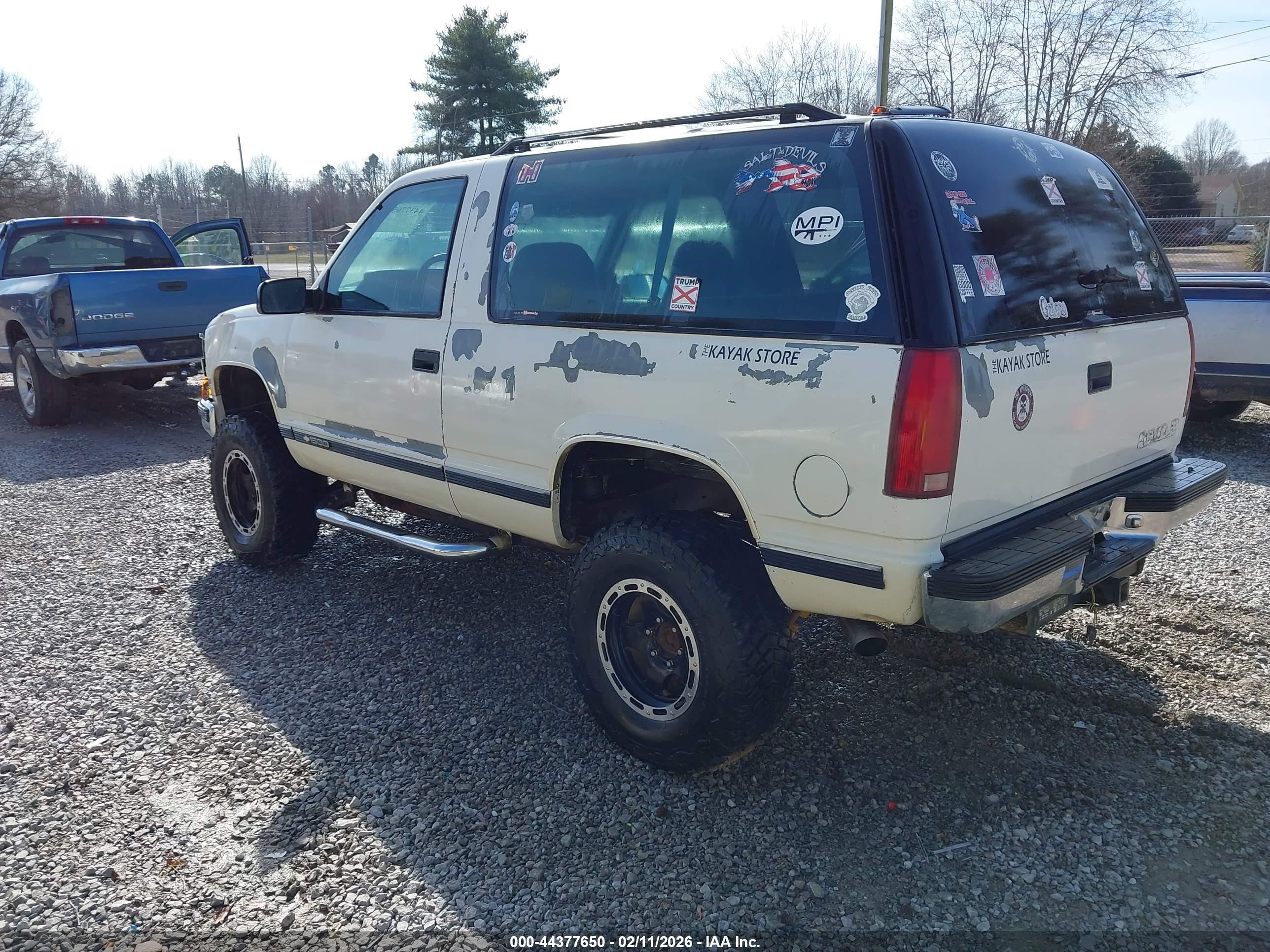 1994 Chevrolet Blazer K1500 Белый vin: 1GNEK18K6RJ442291