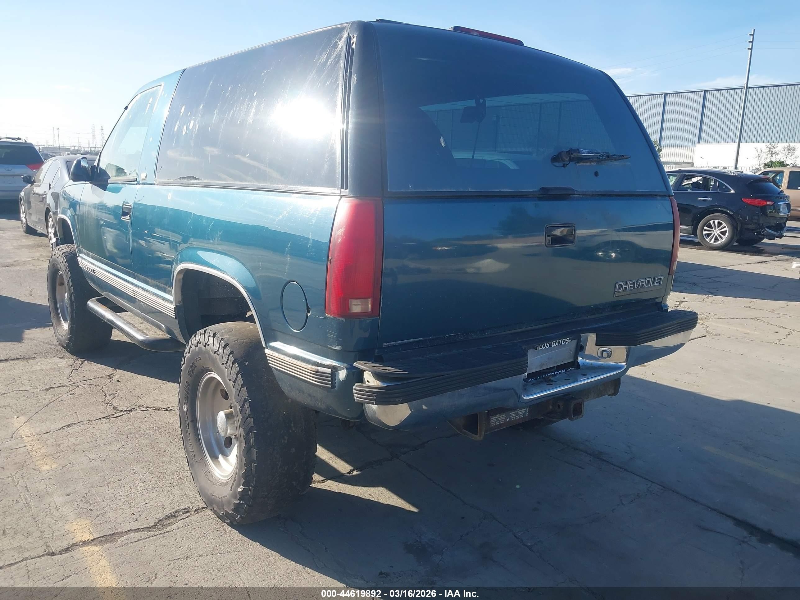 1994 Chevrolet Blazer K1500 Green vin: 1GNEK18K7RJ339901