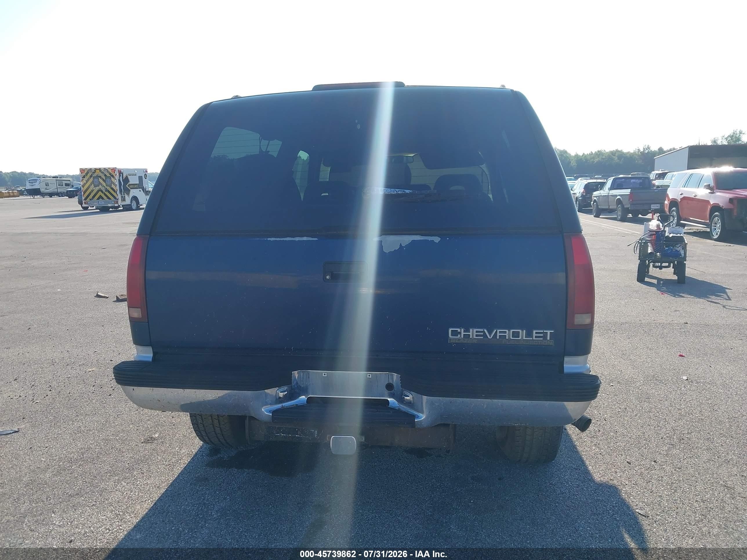 1994 Chevrolet Blazer K1500 Blue vin: 1GNEK18K8RJ337705