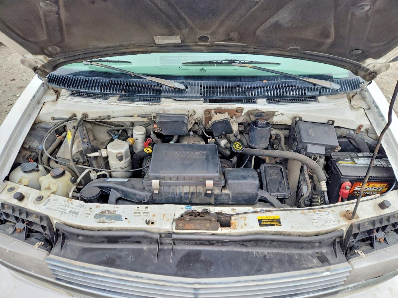 1997 Chevrolet Astro White vin: 1GNEL19W3VB165814